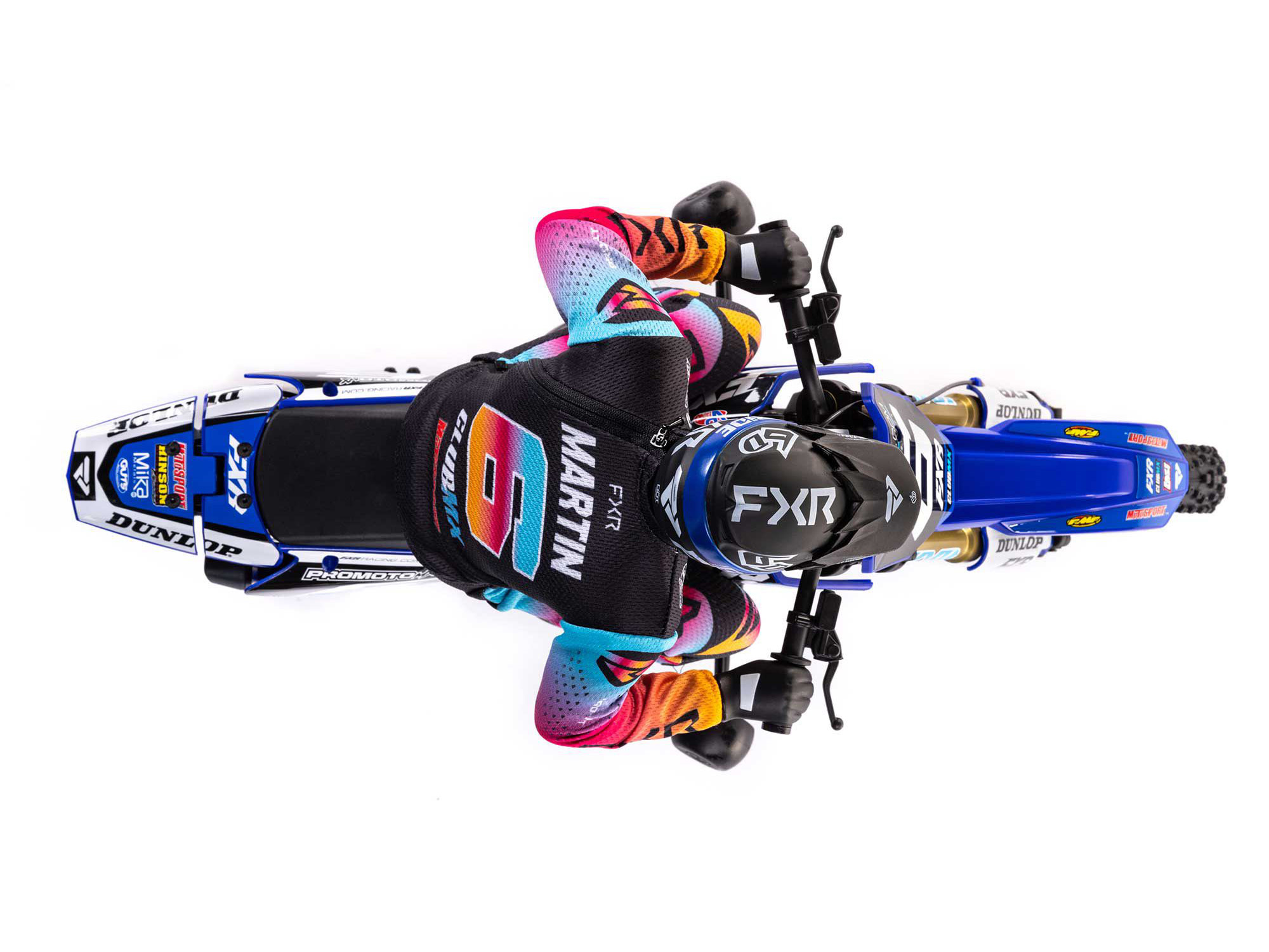 1/4 Promoto-MX Motorcycle RTR Club MX Blue-10