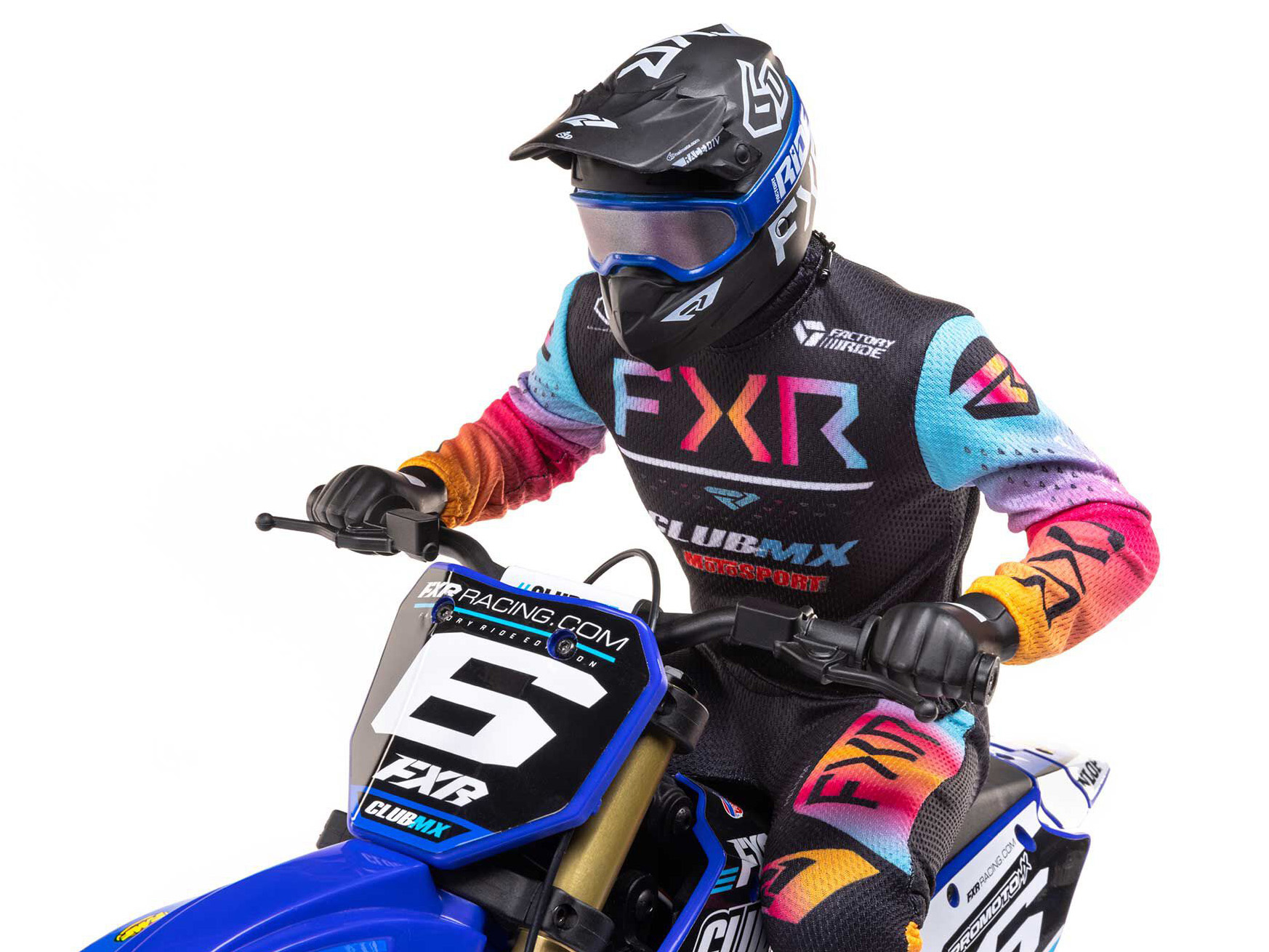 1/4 Promoto-MX Motorcycle RTR Club MX Blue-11