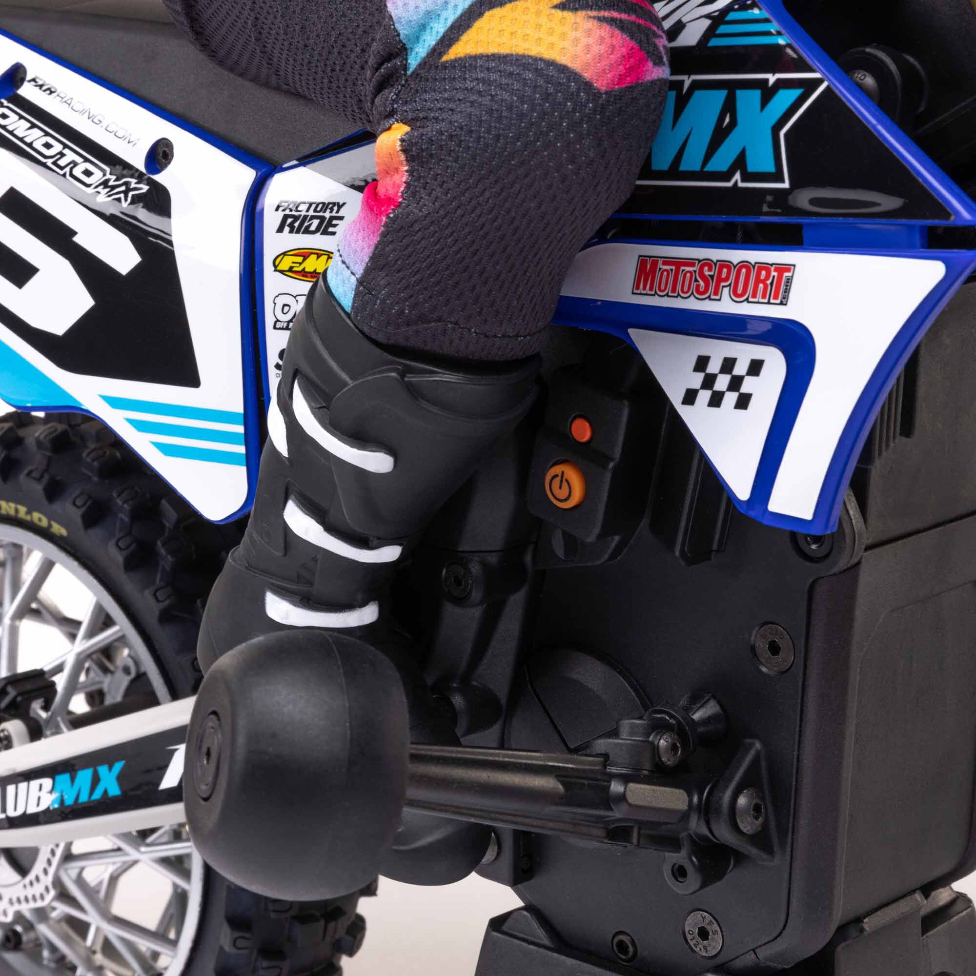 1/4 Promoto-MX Motorcycle RTR Club MX Blue-13