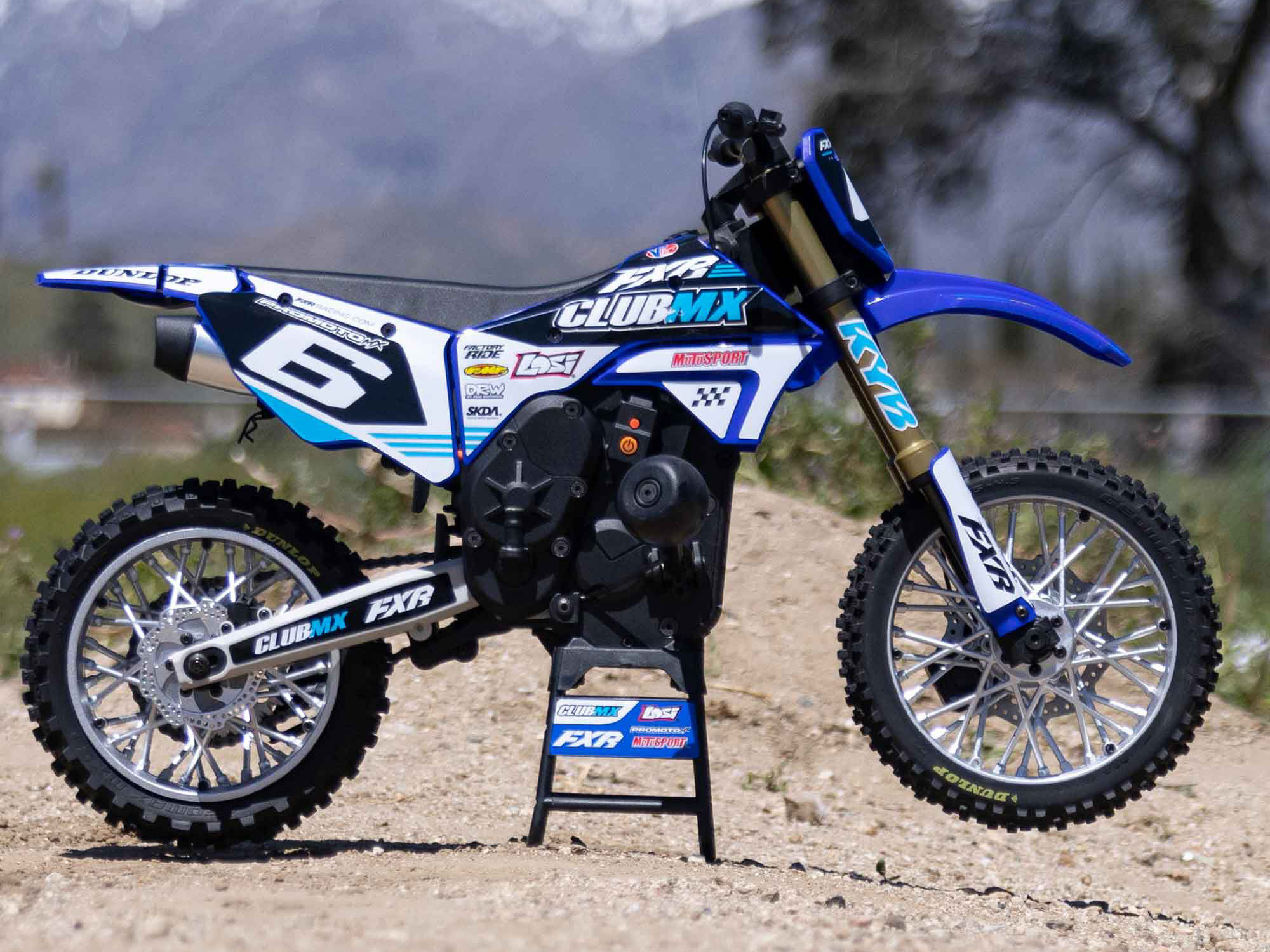 1/4 Promoto-MX Motorcycle RTR Club MX Blue-16