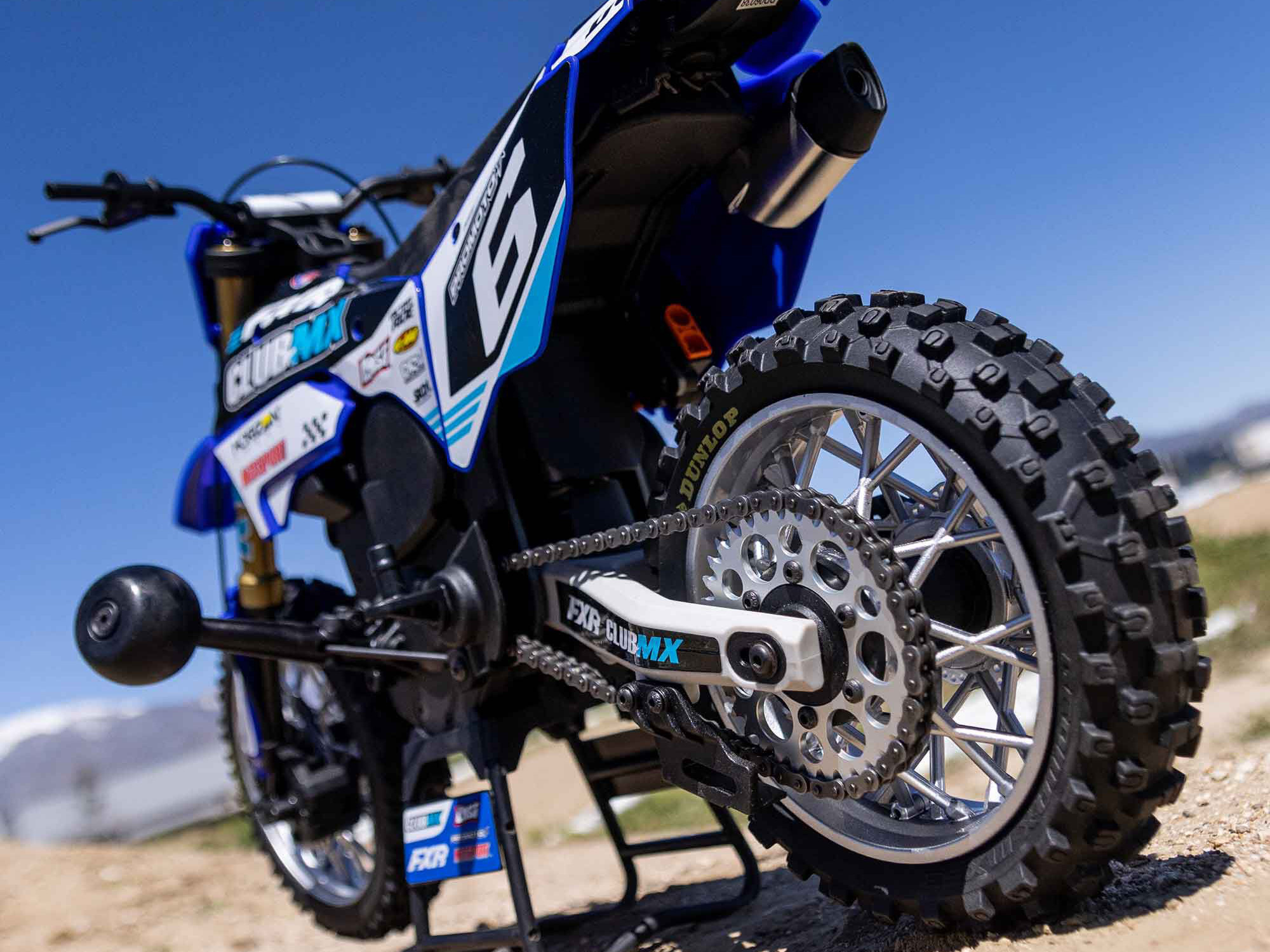 1/4 Promoto-MX Motorcycle RTR Club MX Blue-18