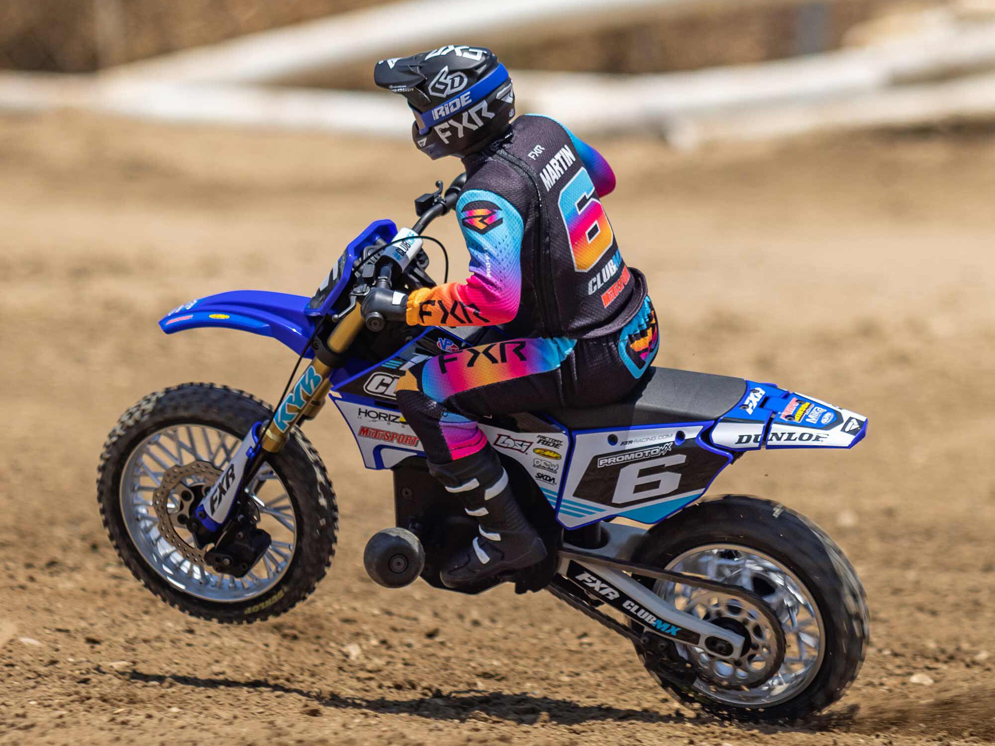 1/4 Promoto-MX Motorcycle RTR Club MX Blue-23