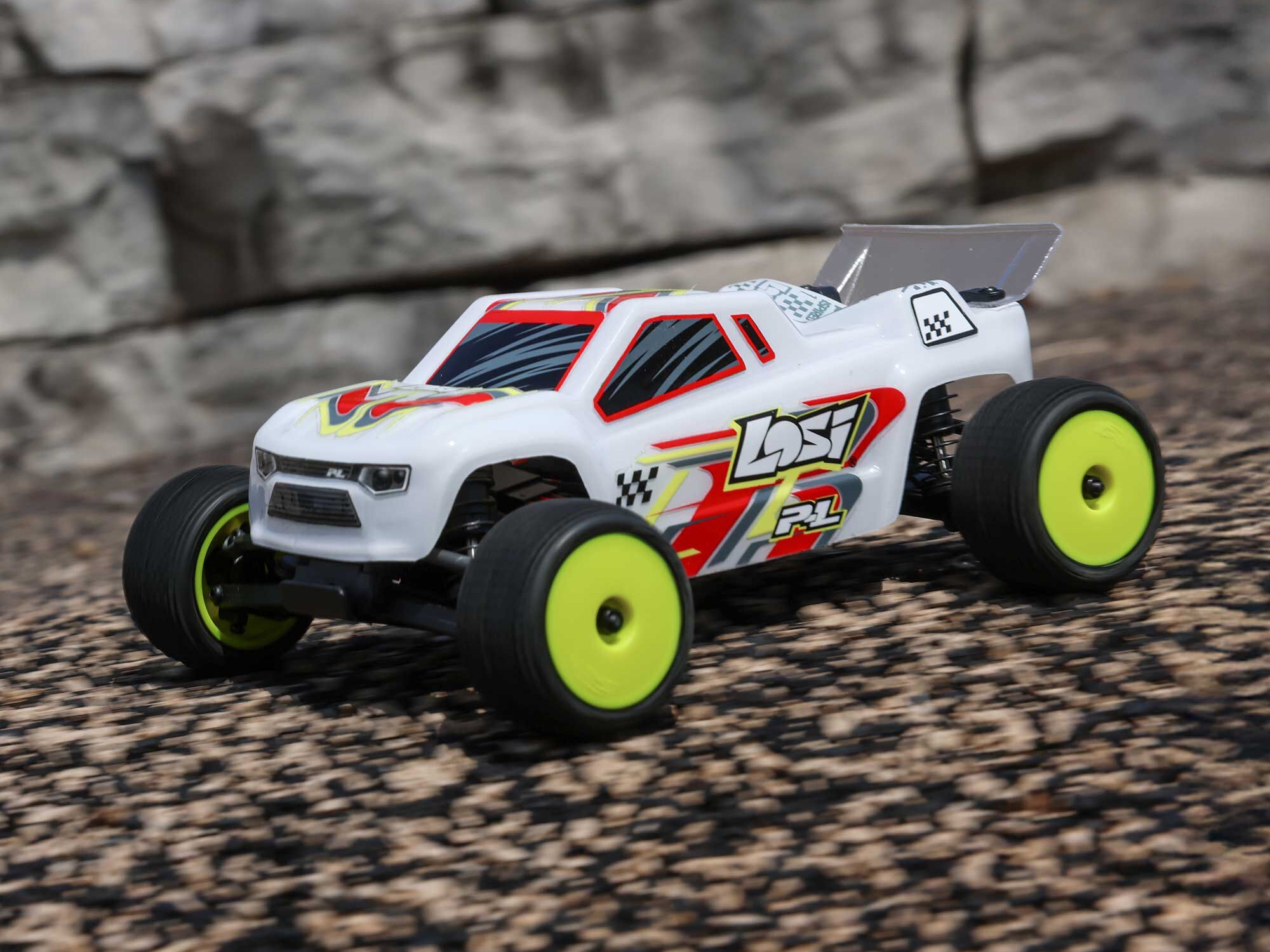 Losi 1/28 Micro-T 2WD Stadium Truck RTR White-20