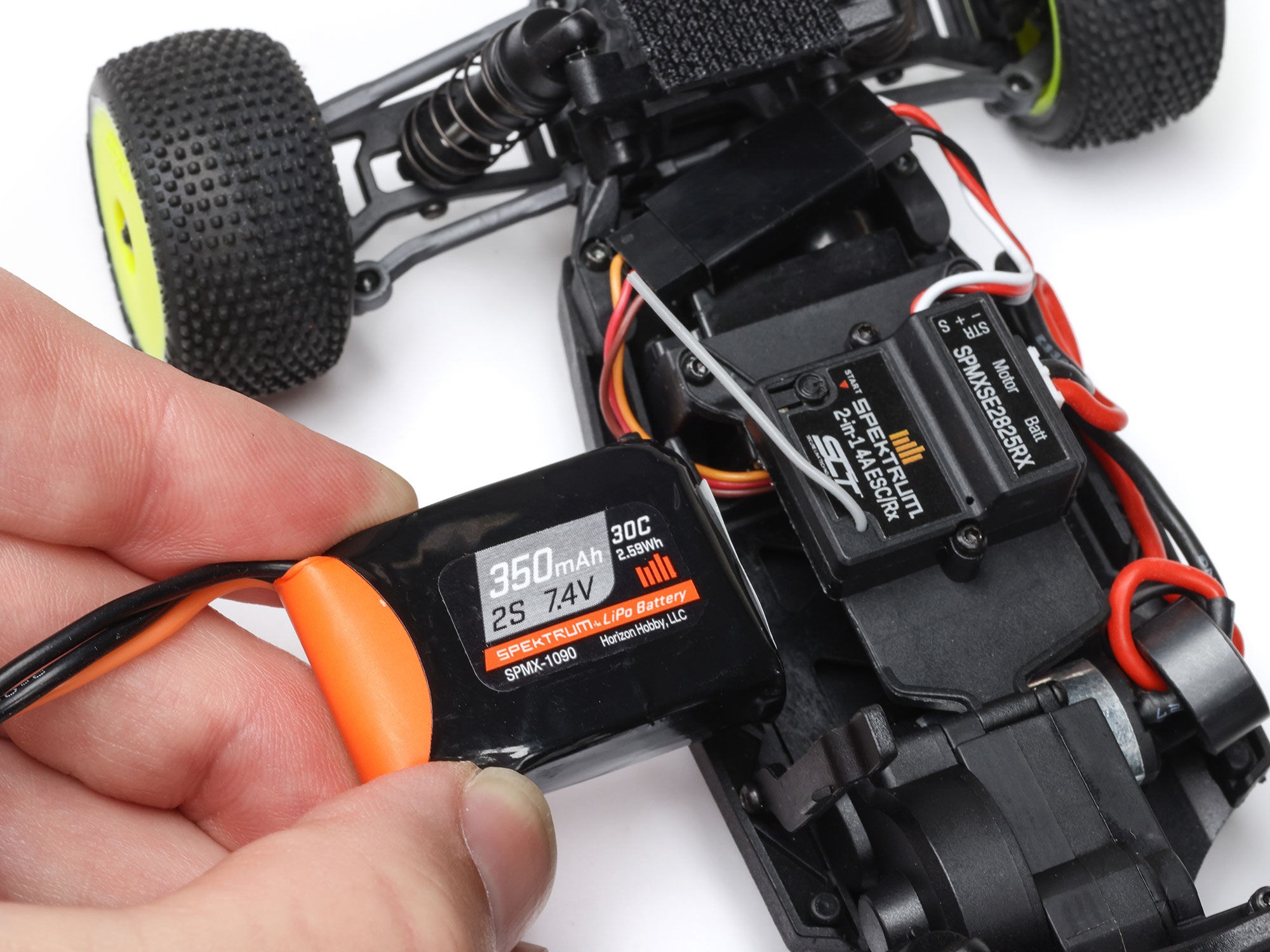 Losi 1/28 Micro-T 2WD Stadium Truck RTR Silver-14
