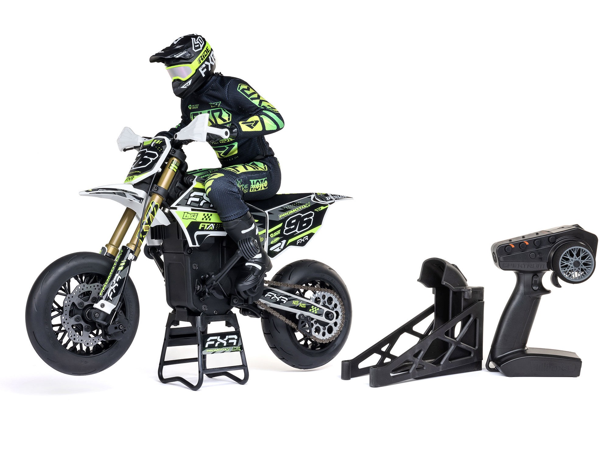 Losi 1/4 Promoto-SM FXR Supermoto Motorcycle RTR Basic - White-19