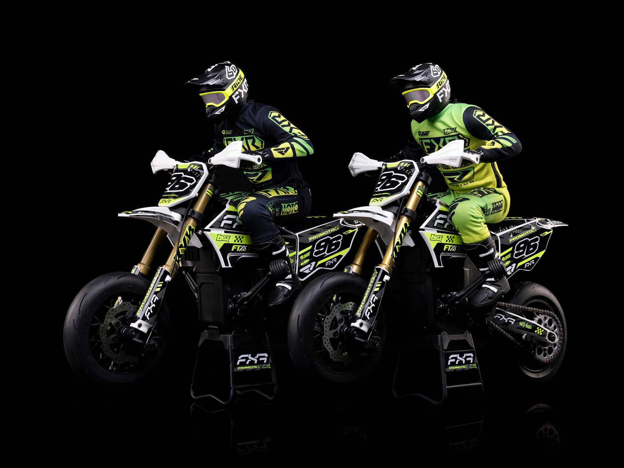 Losi 1/4 Promoto-SM FXR Supermoto Motorcycle RTR Basic - White-35