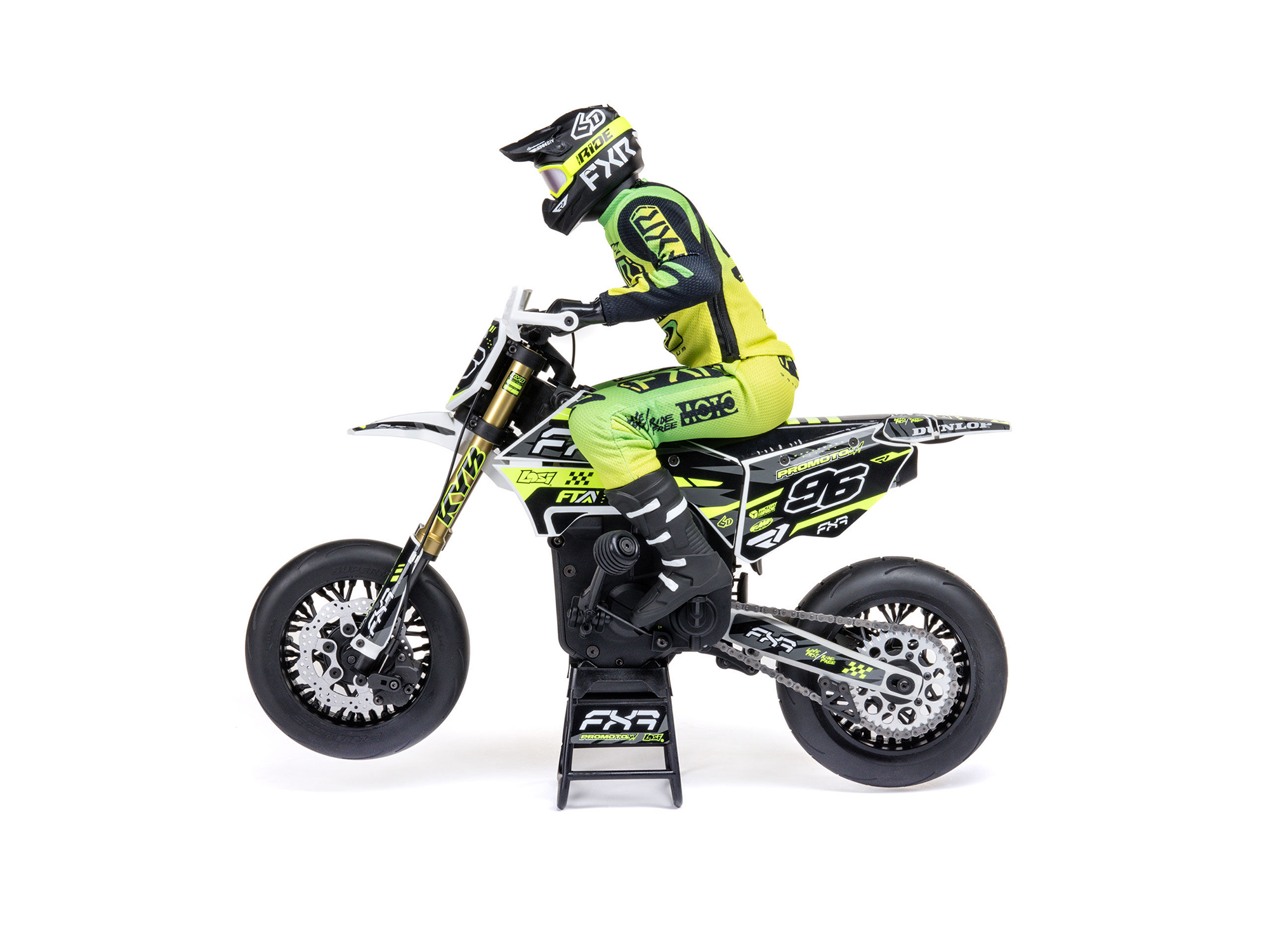 Losi 1/4 Promoto-SM FXR Supermoto Motorcycle RTR (Battery and Charger Included) - White-16