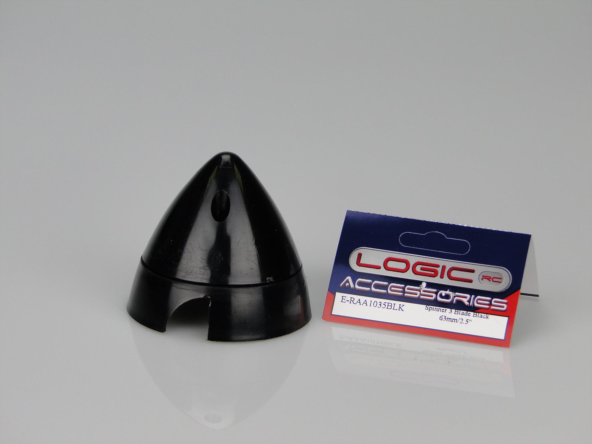Spinner 3 Blade Black 63mm/2.5"-3
