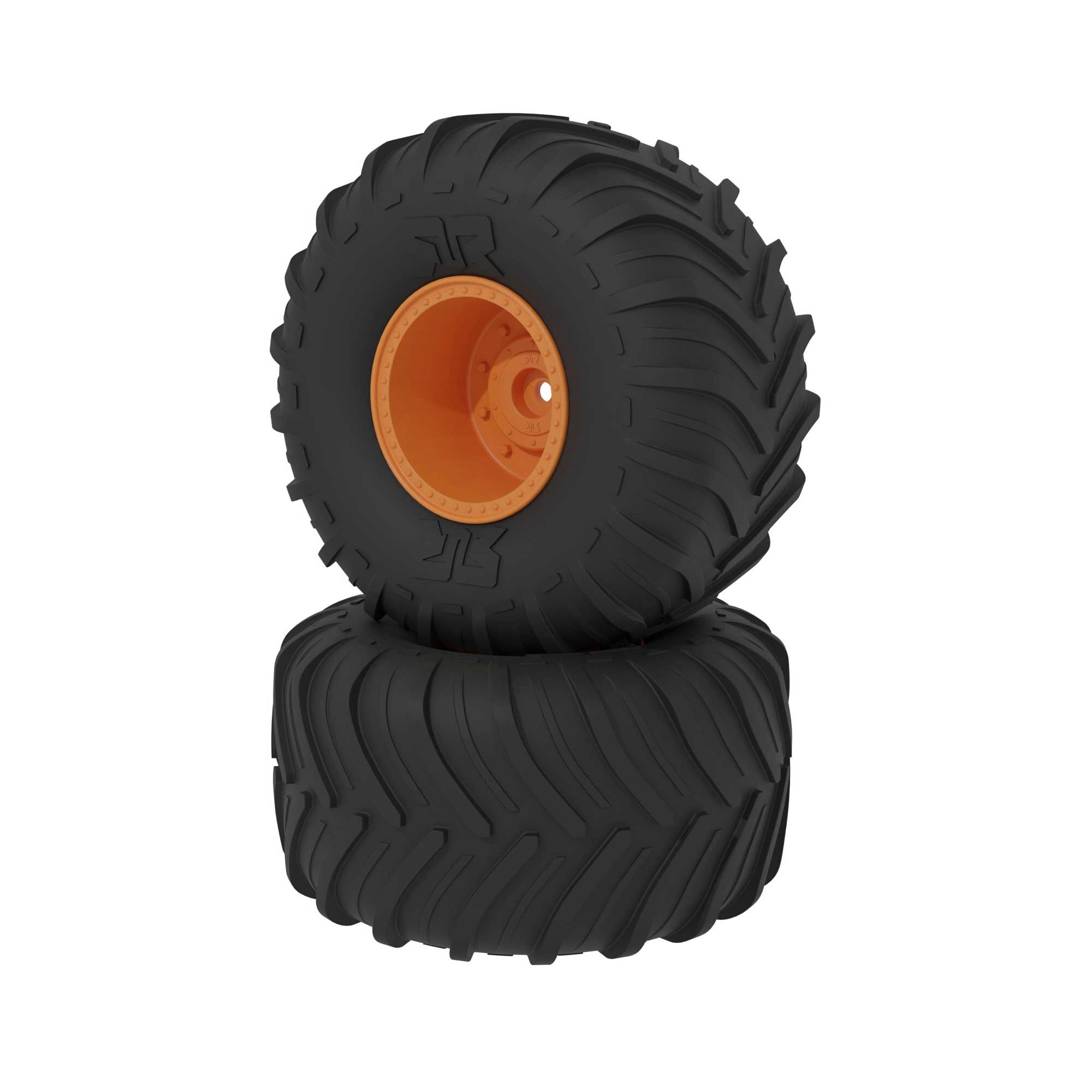 dBoots Chevron MT Tire Set, Glued, Orange
