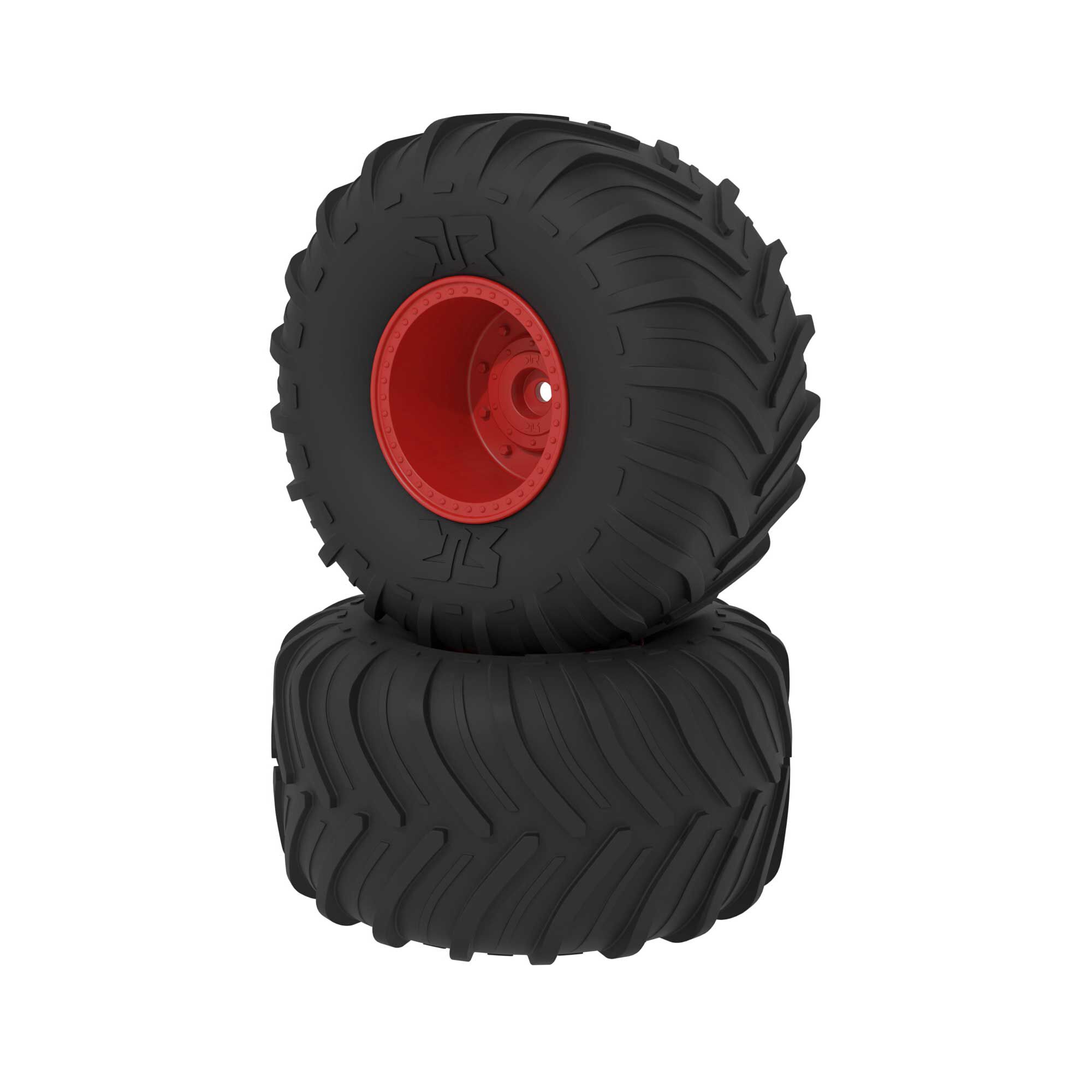 dBoots Chevron MT Tire Set, Glued, Red