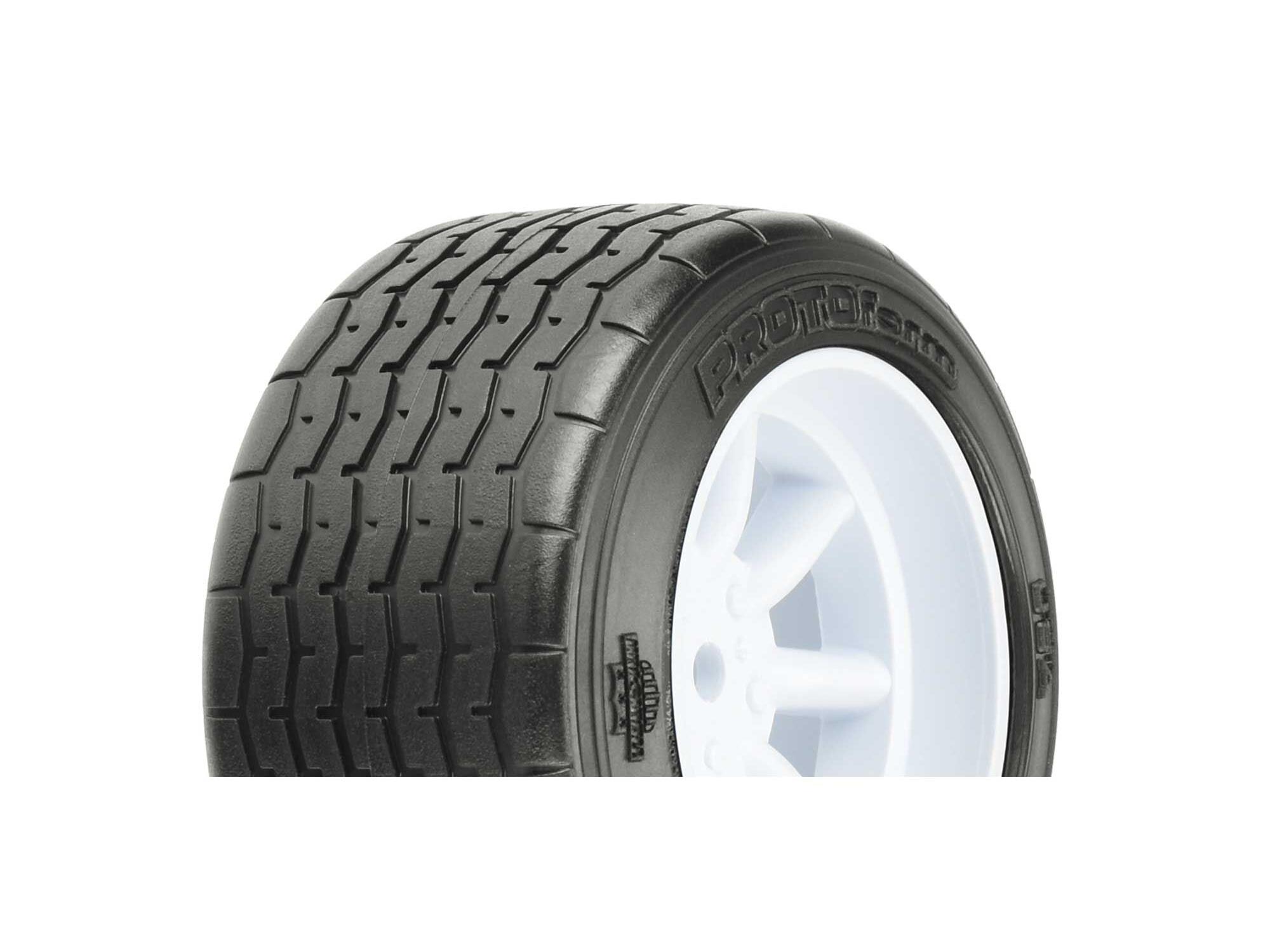 1/10 PROTOform VTA Rear 31mm VTA Tires Mounted 12mm White Wh-2