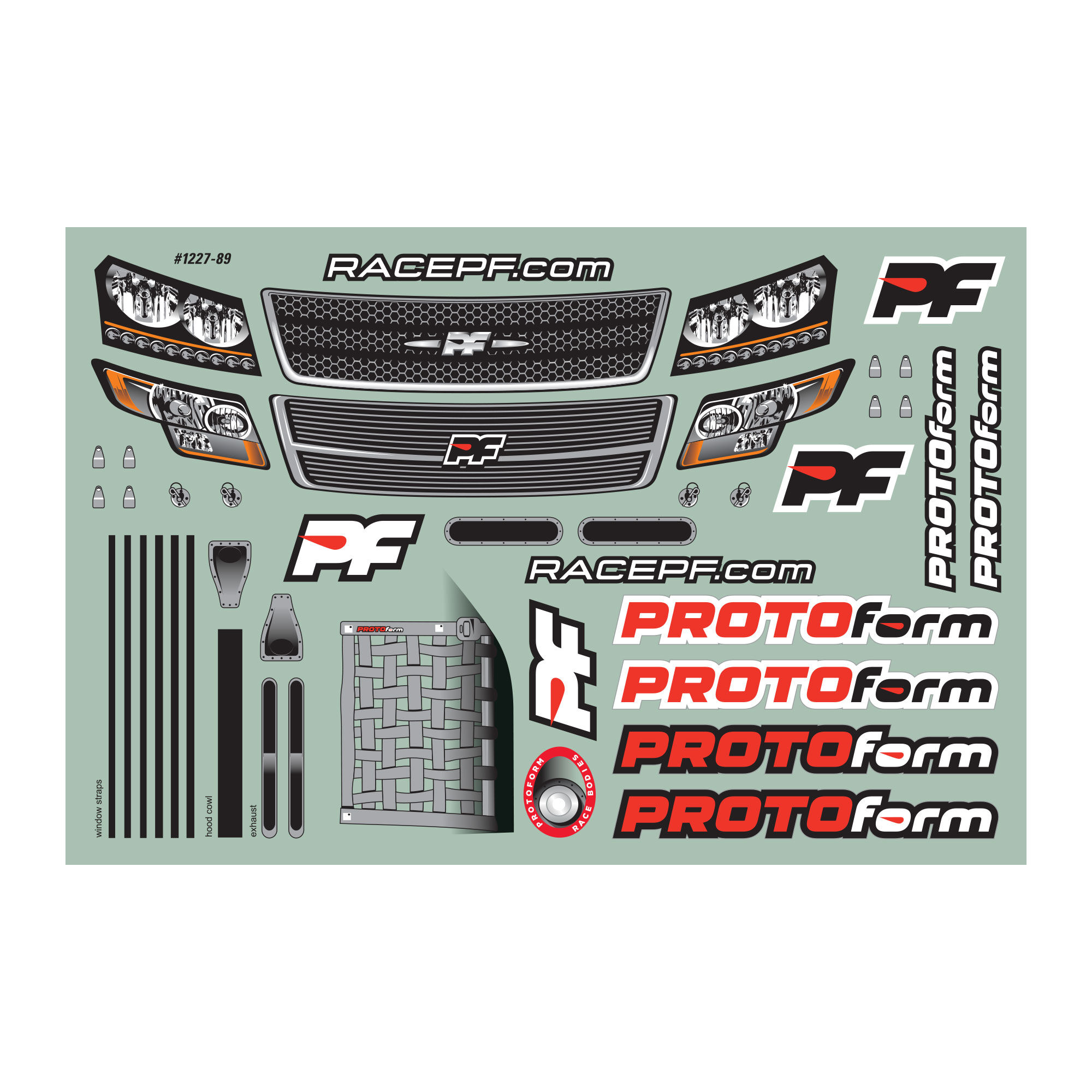 1/10 ORT Truck Clear Body: Oval-5