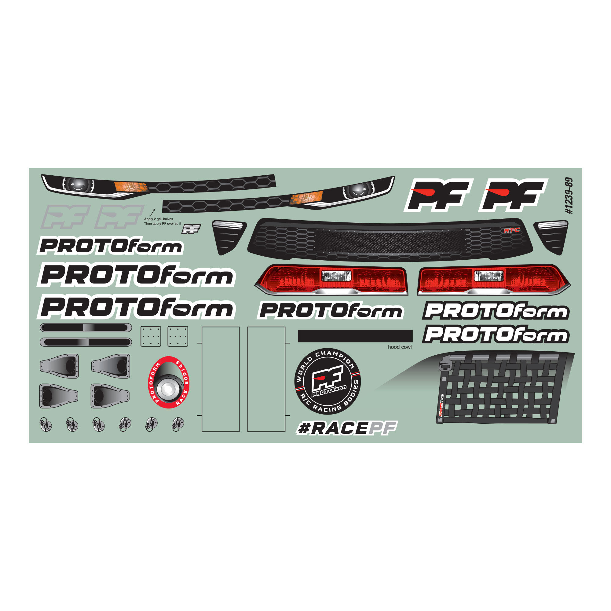 1/10 RT-C Light Weight Clear Body: Oval-7