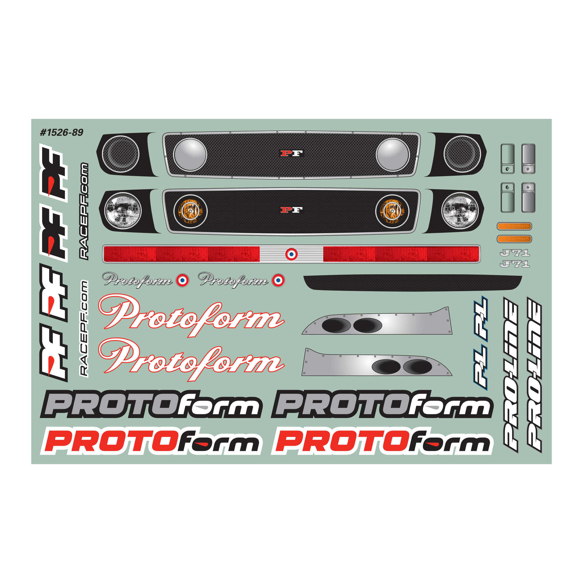 1/10 J71 Clear Body: Vintage Trans-Am-7