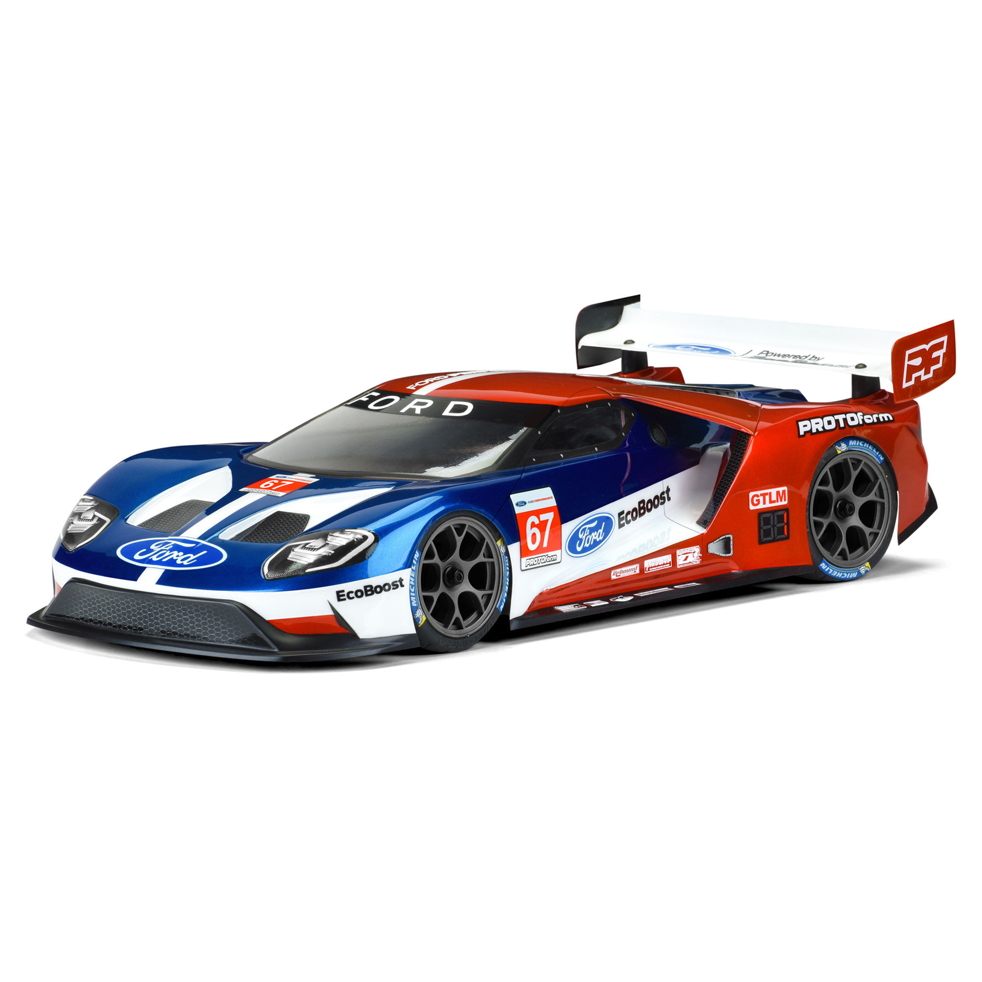 1/10 Ford GT LW Clear Body: 190mm Touring Car with LP shock-3