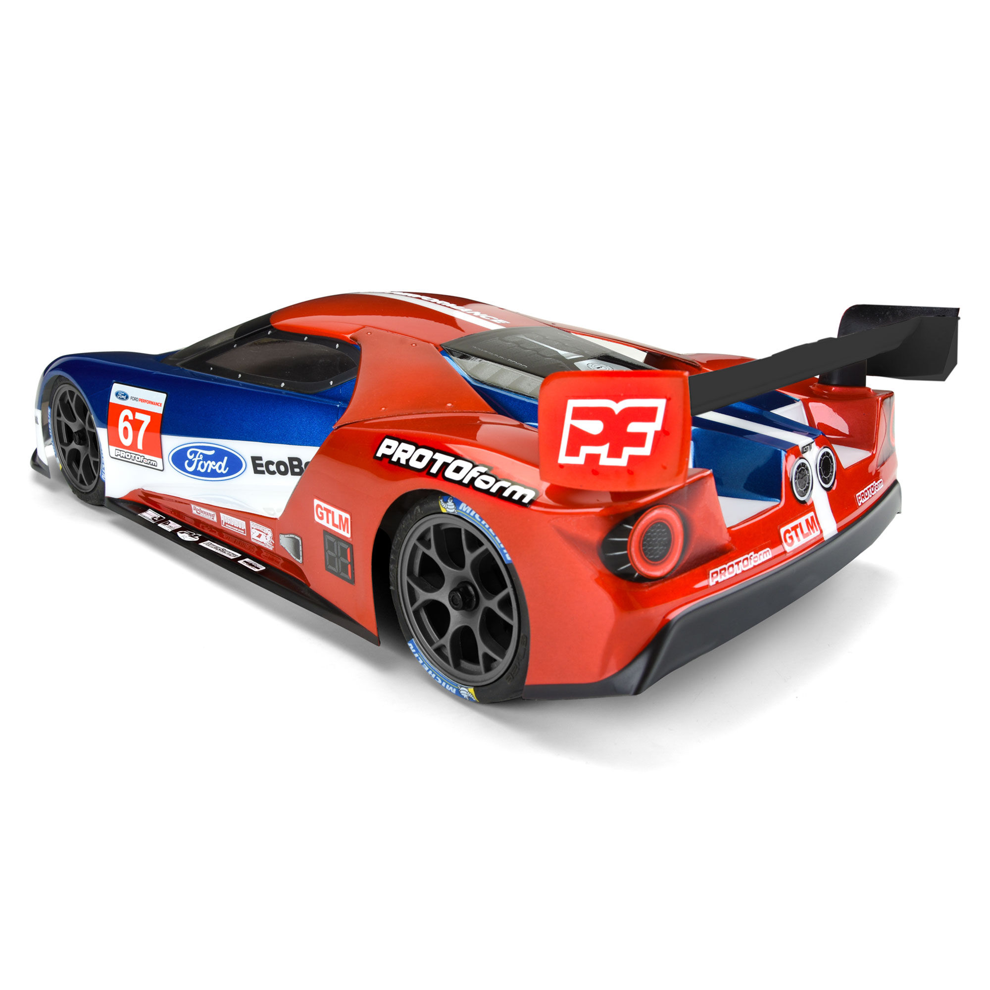 1/10 Ford GT LW Clear Body: 190mm Touring Car with LP shock-6