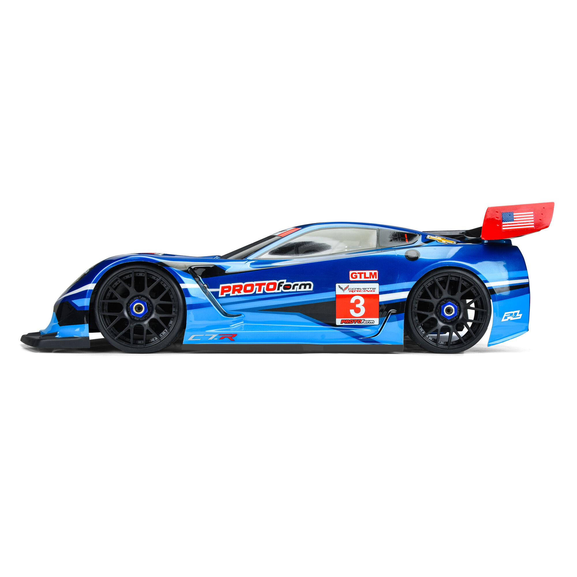 1/8 Chevrolet Corvette C7.R Clear Body: 1:8 GT (Short Wheelb-5