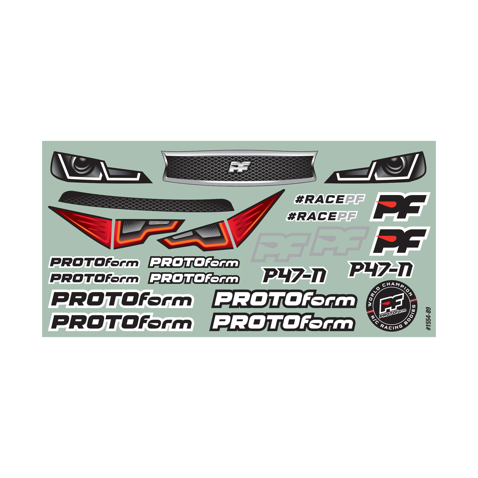 1/10 P47-N Light Weight Clear Body: 200mm Touring Car-9