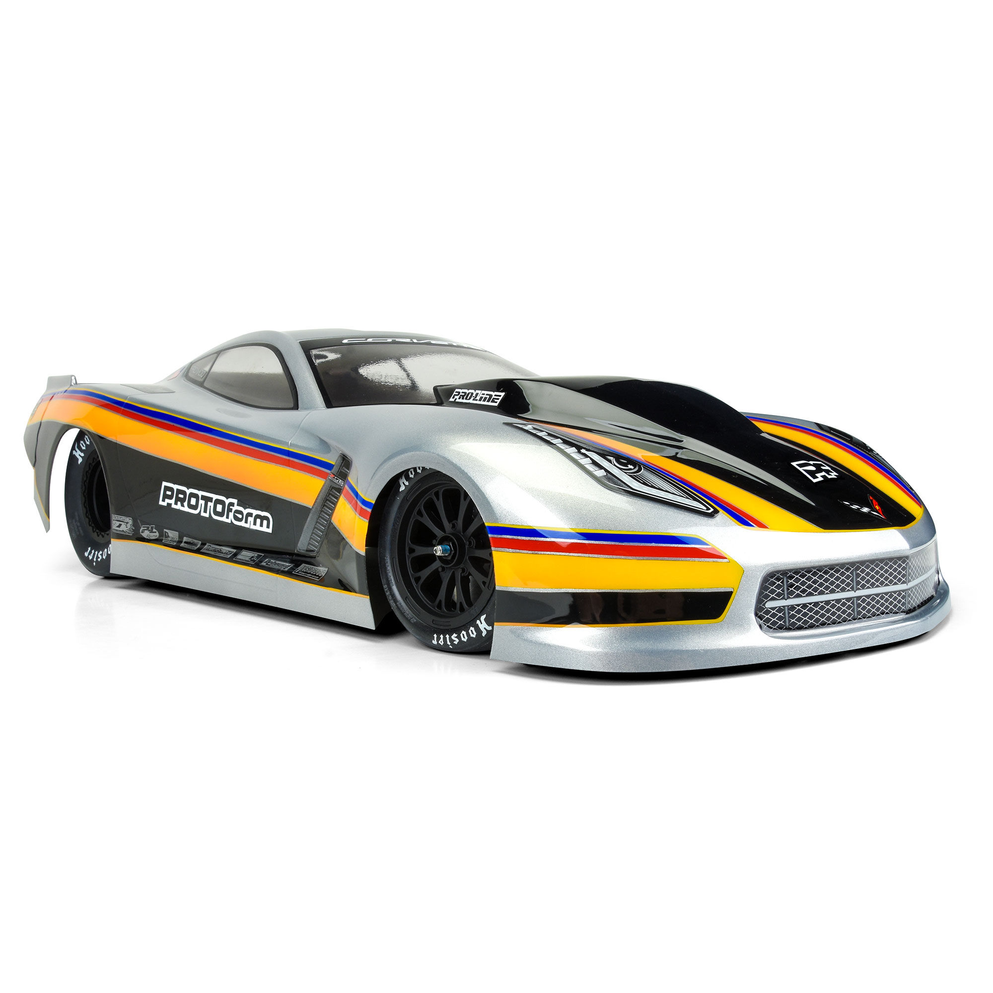 1/10 Chevrolet Corvette C7 Pro-Mod Clear Body: Drag Car-5