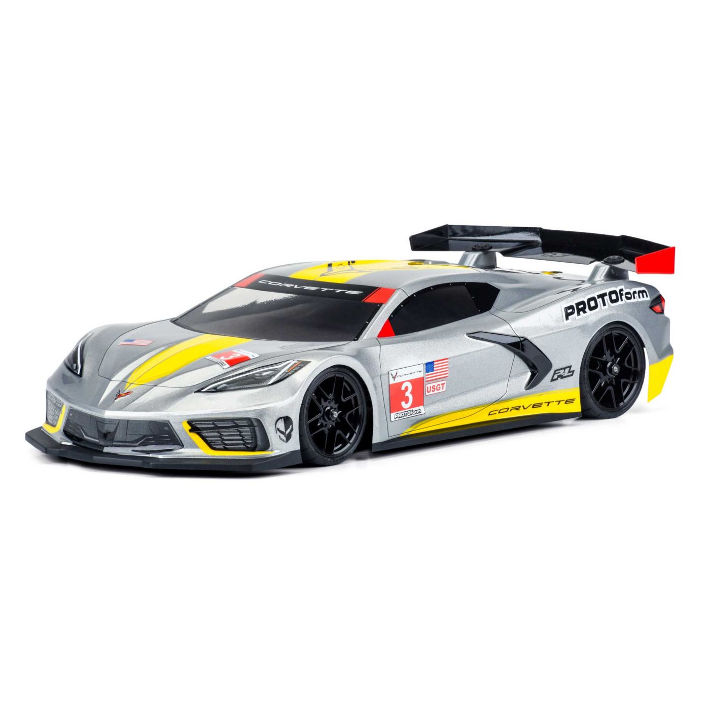 1/10 Chevrolet Corvette C8 Clear Body: 190mm Touring Car-2
