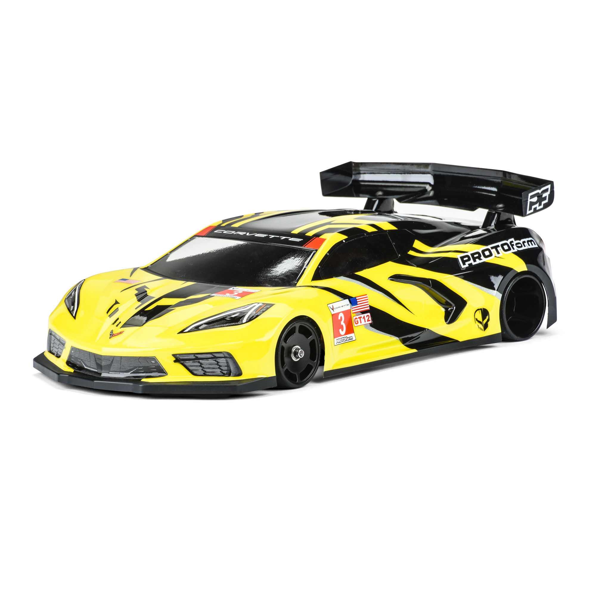 1/12 Chevrolet Corvette C8 Clear Body: GT12-3