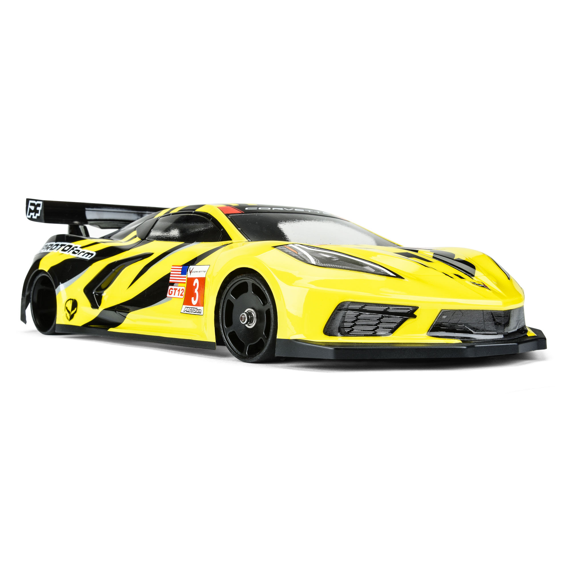 1/12 Chevrolet Corvette C8 Clear Body: GT12-7