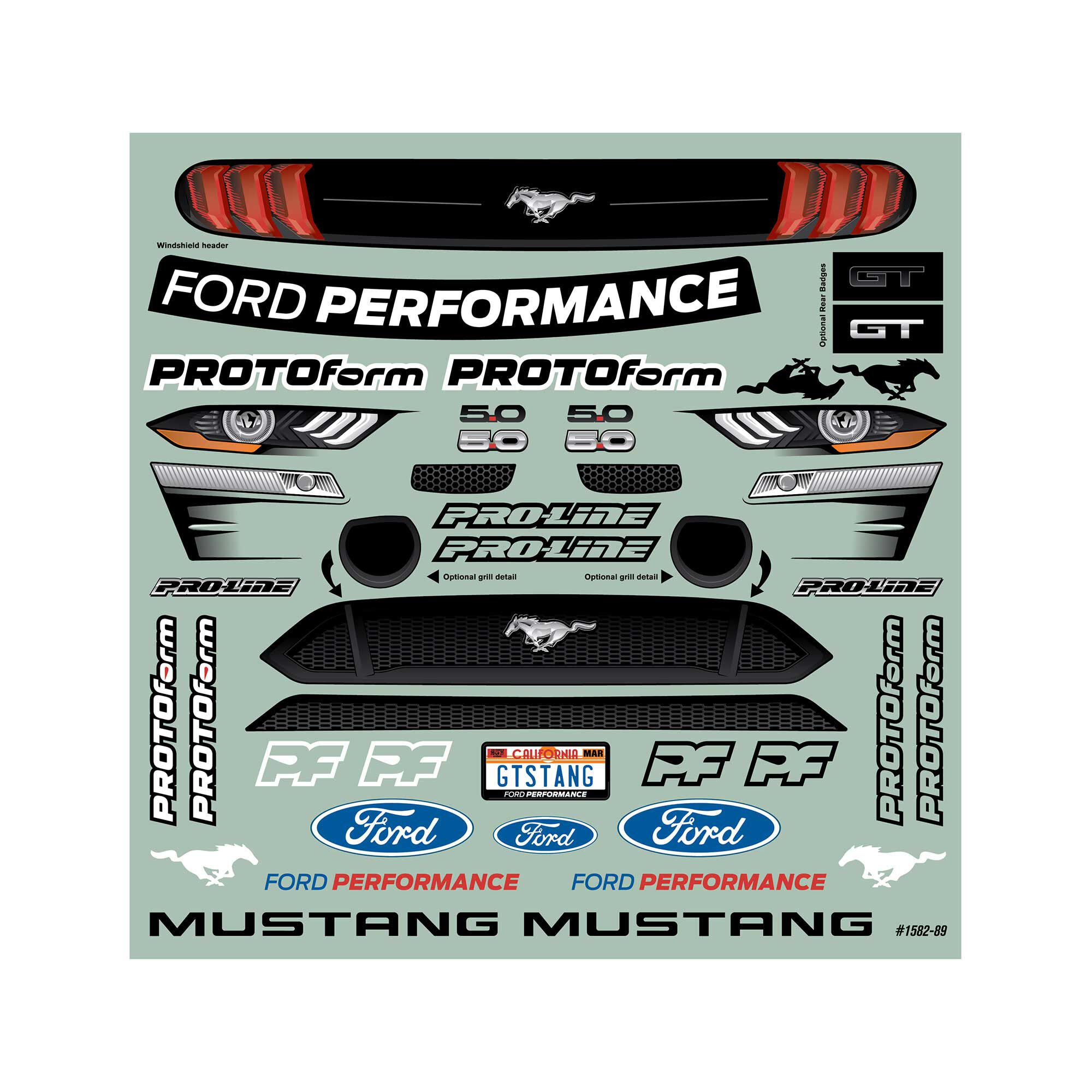 1/8 2021 Ford Mustang Clear Body: Vendetta-9