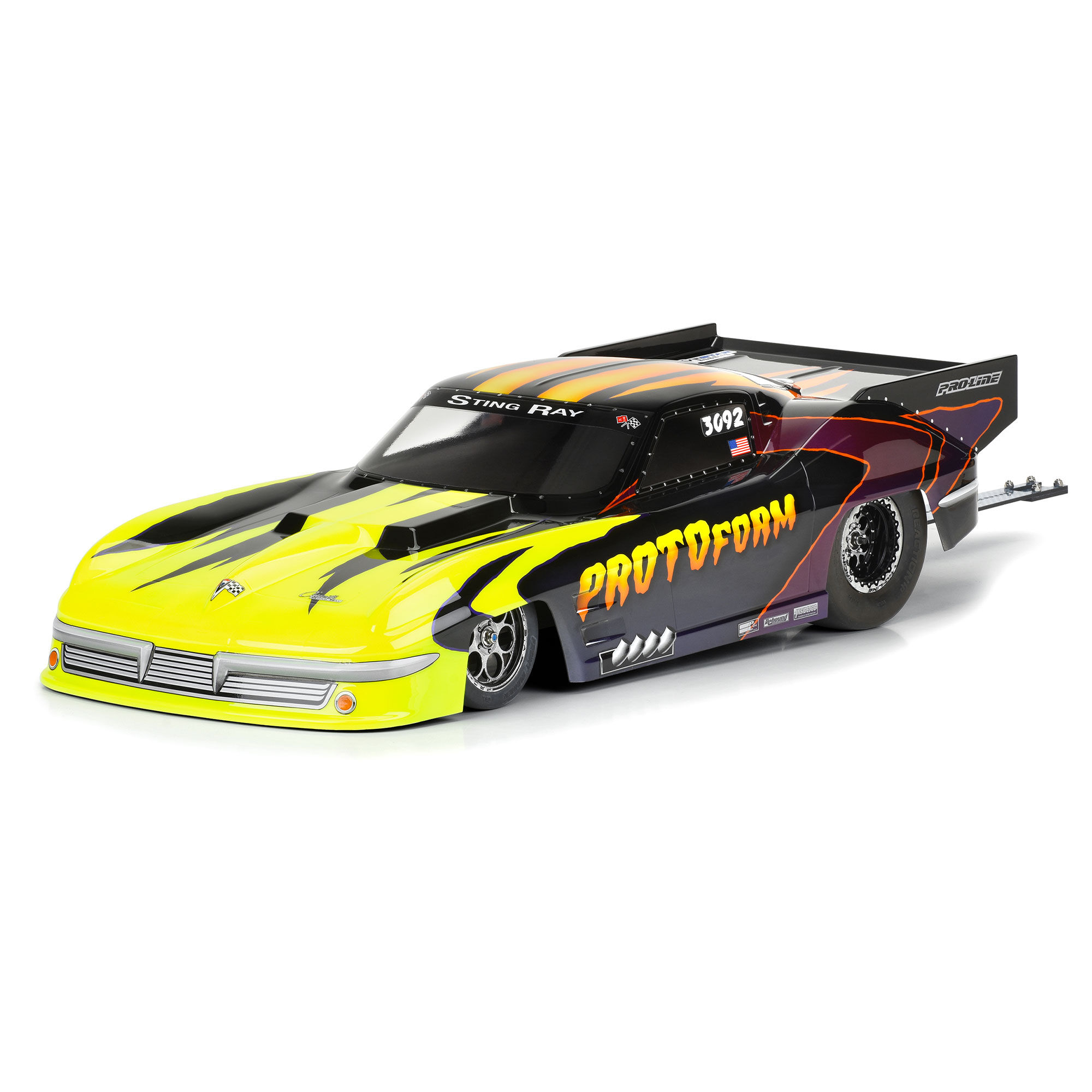 1/10 1963 Chevrolet Corvette Stingray Pro Mod Clear Body: Dr-3