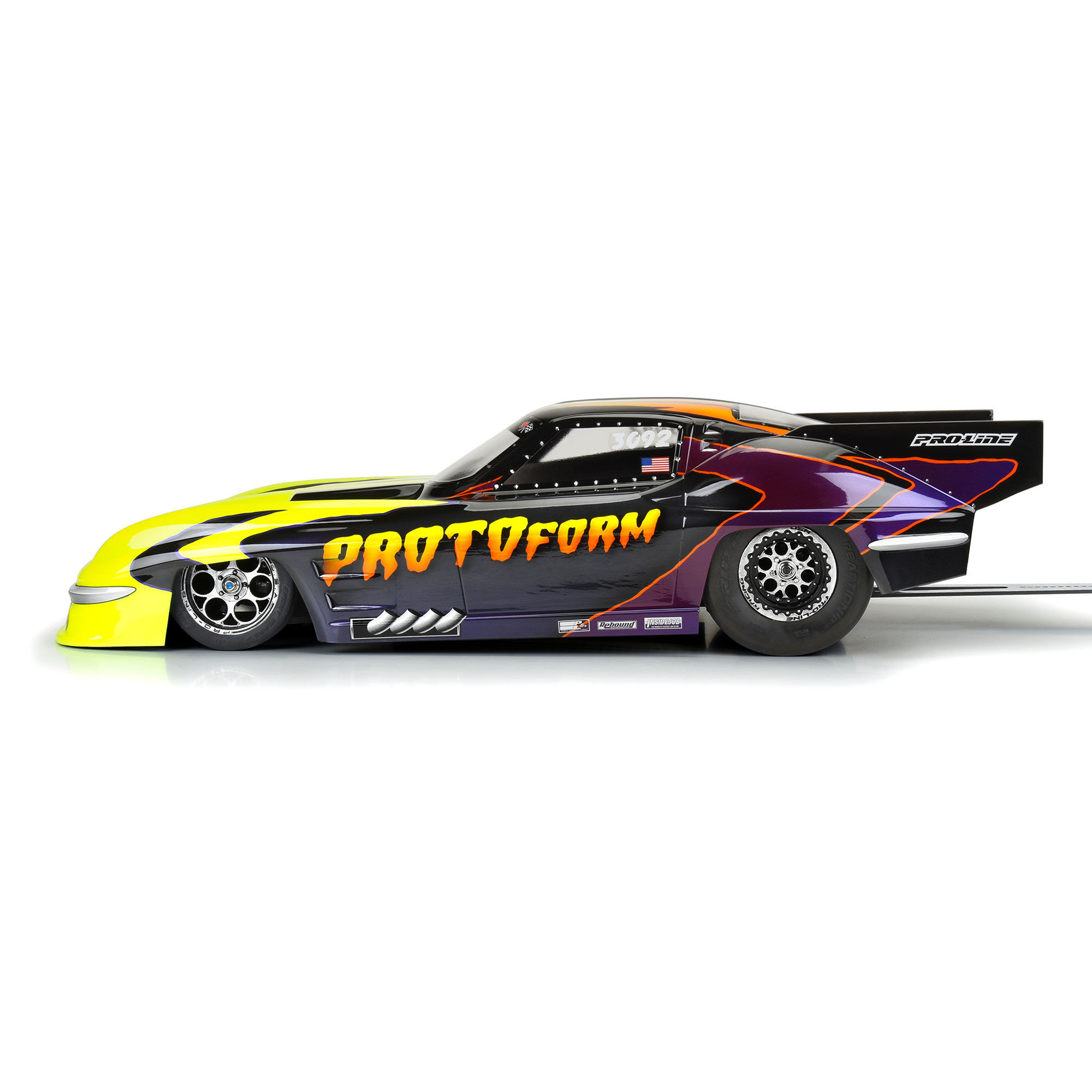 1/10 1963 Chevrolet Corvette Stingray Pro Mod Clear Body: Dr-4