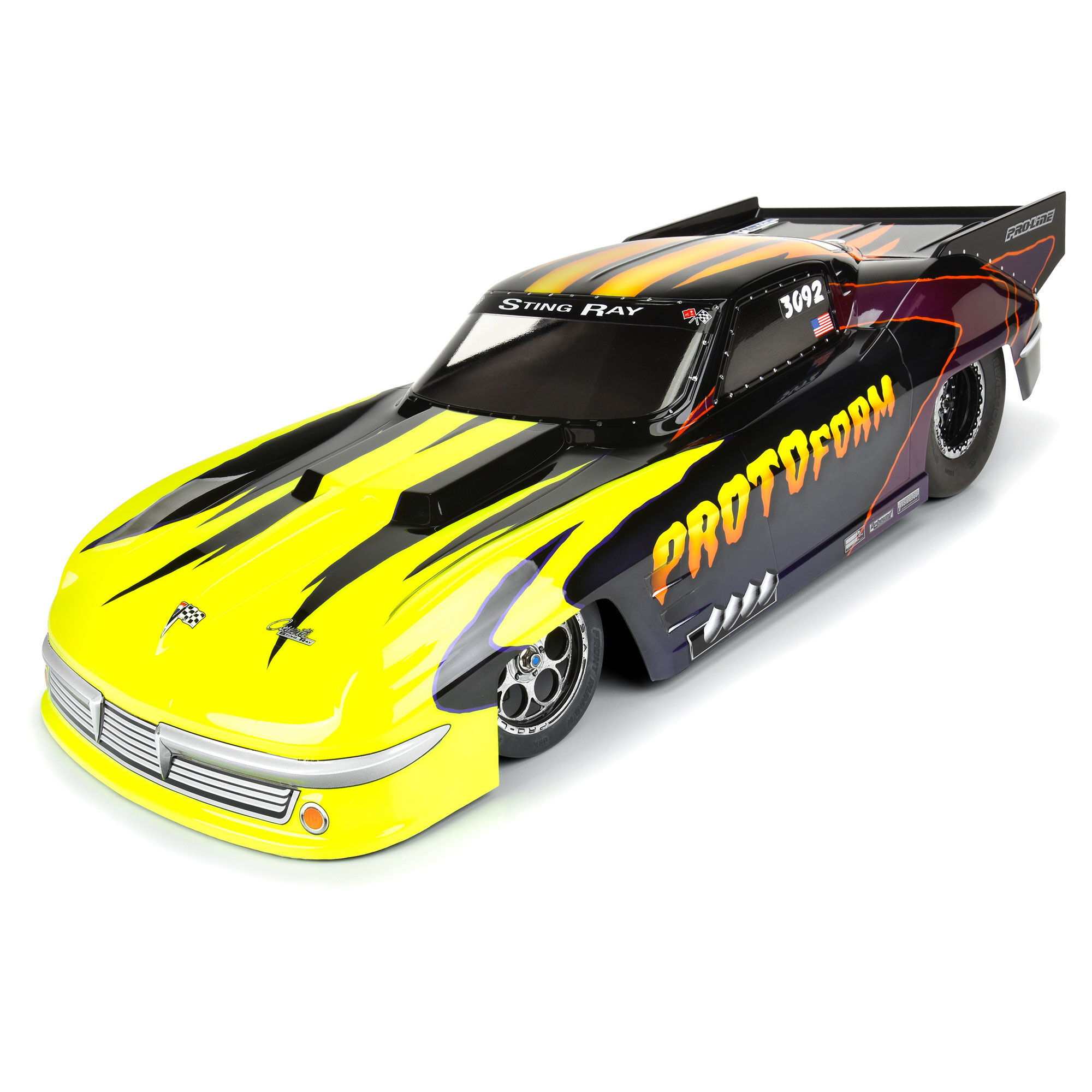 1/10 1963 Chevrolet Corvette Stingray Pro Mod Clear Body: Dr-7