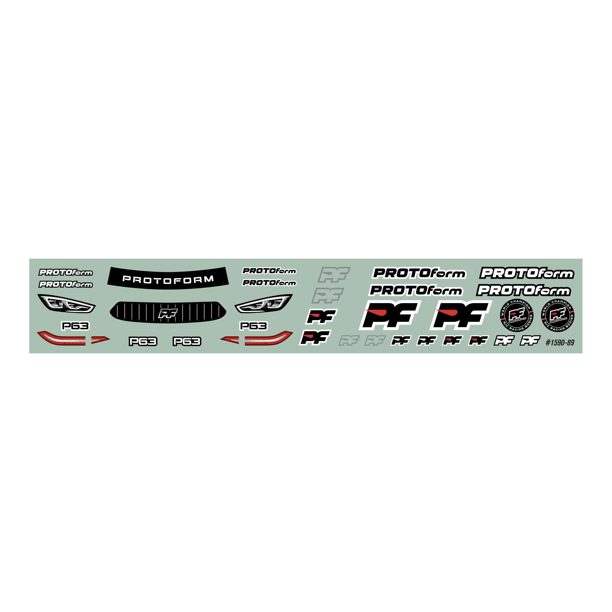 1/28 P63 Light Weight Clear Body: Mini-Z & 1/28 Chassis (98m-11