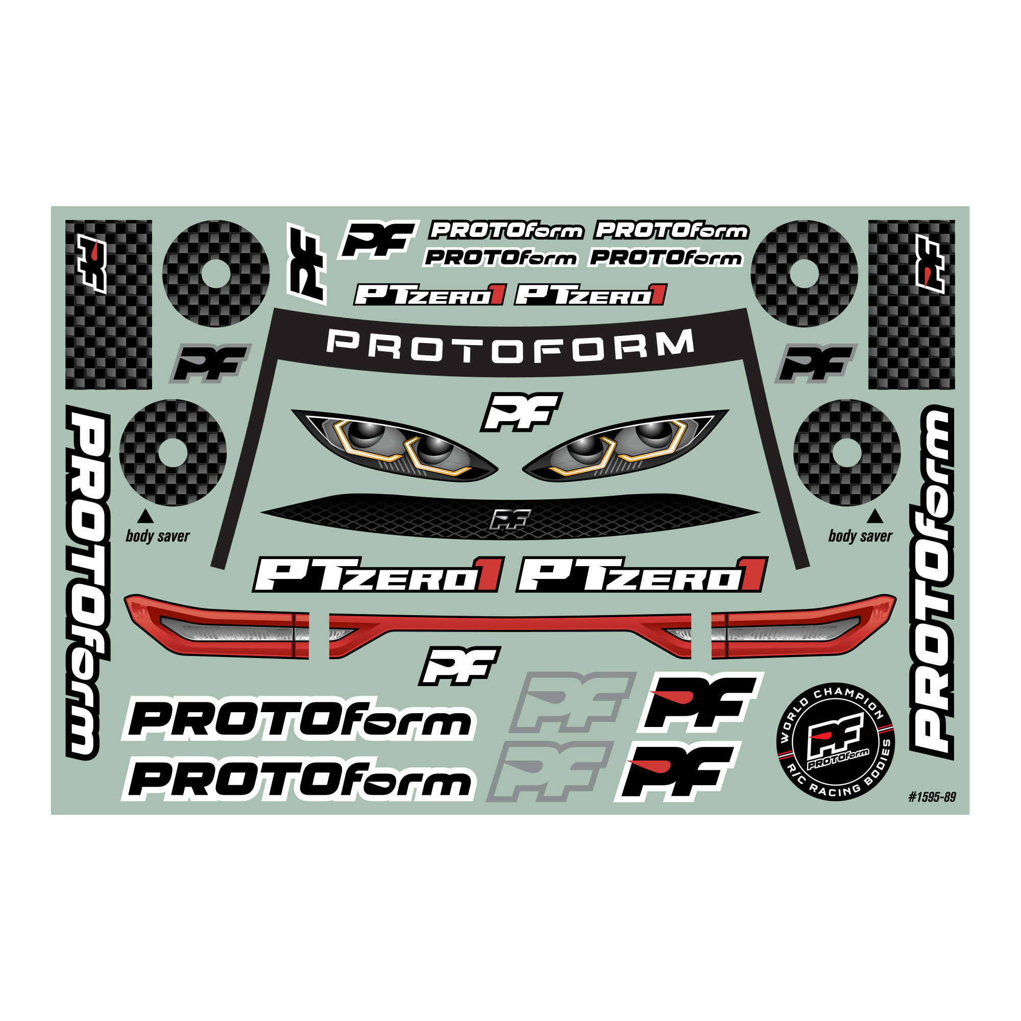 1/10 PTzero1 PRO-Lite (0.5mm) Clear Body for 190mm TC-8
