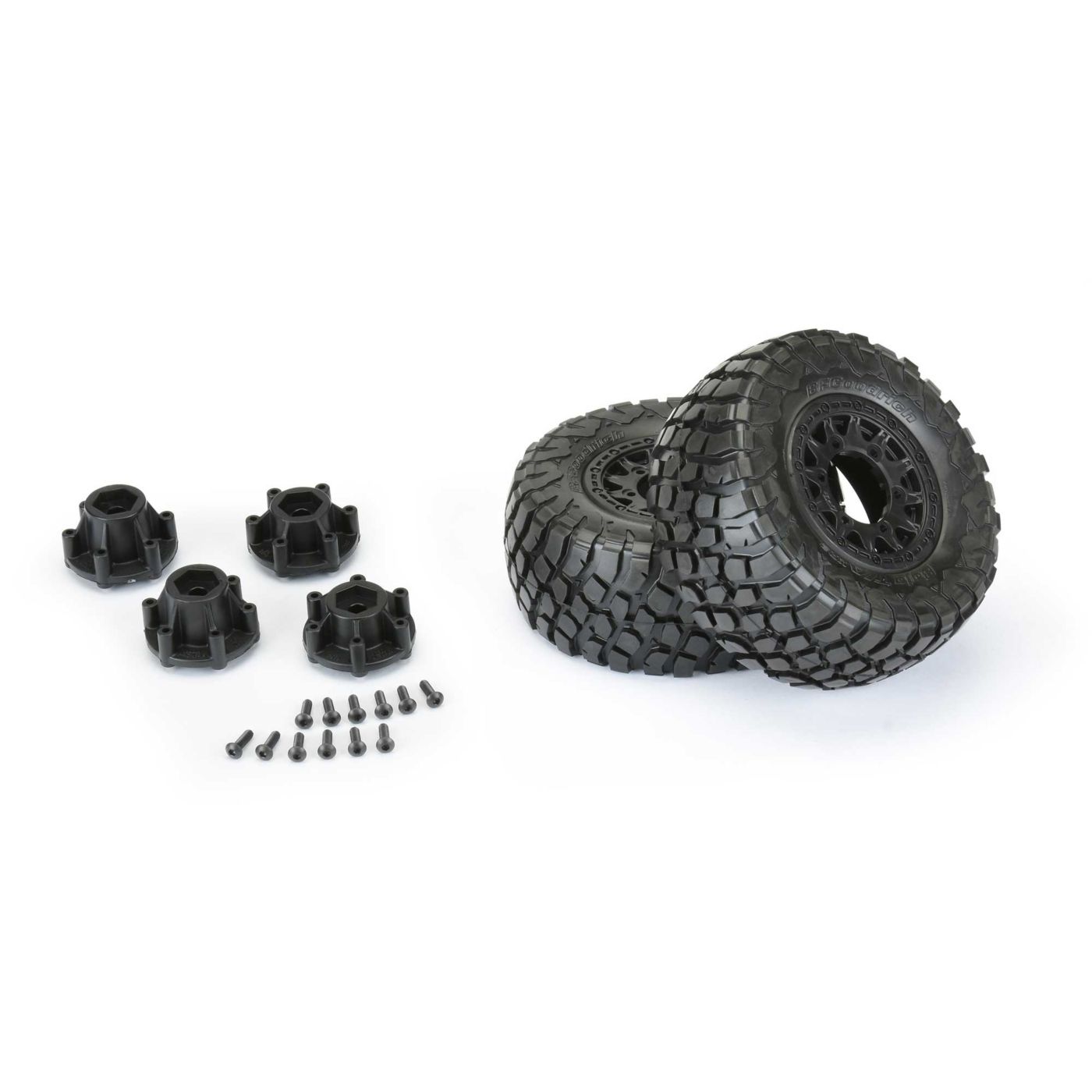 1/10 BFG KR2 M2 Front/Rear 2.2"/3.0" SC Mounted 12mm Blk Rai-2