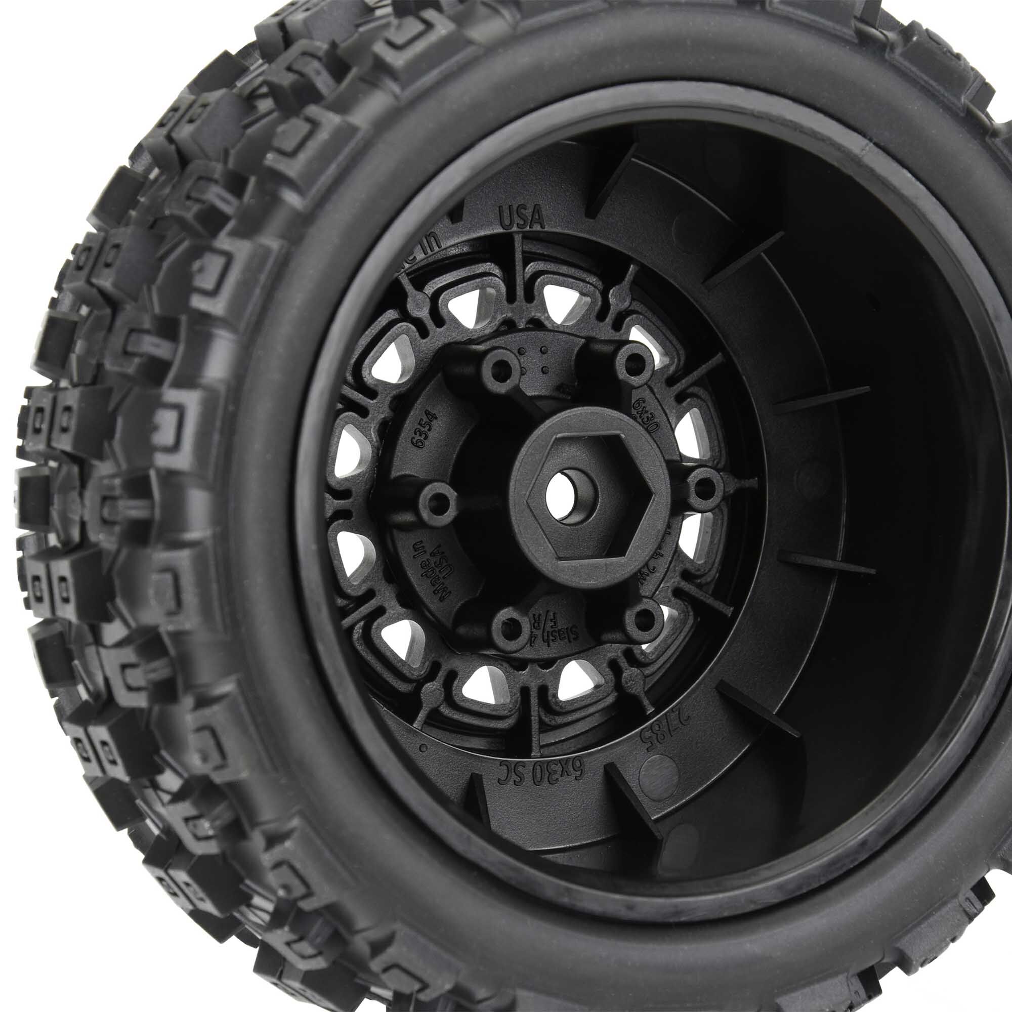 1/10 Badlands MX M2 Fr/Rr 2.2"/3.0" SC Mounted 12mm Blk Raid-5