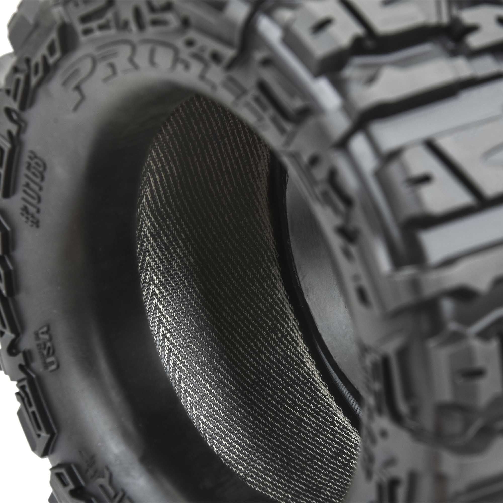 1/10 Trencher HP BELTED F/R 2.8" MT Tires Mounted 12mm Blk R-3