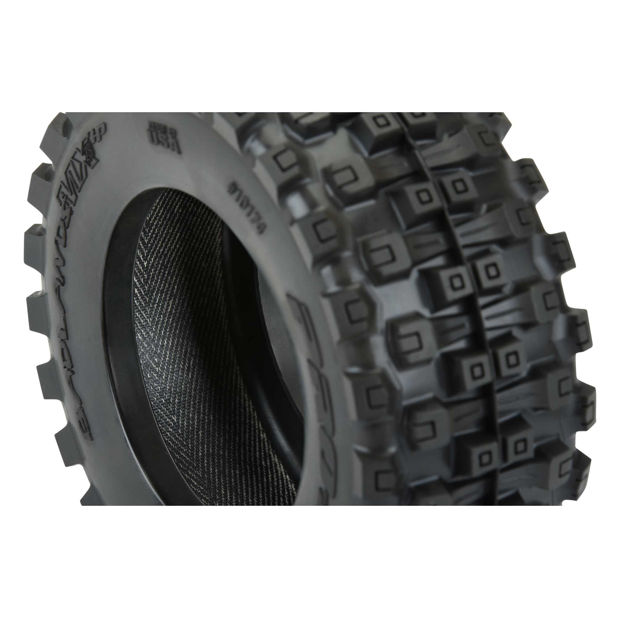 1/10 Badlands MX28 BELTED F/R 2.8" MT Tres Mounted 12mm Blk-4