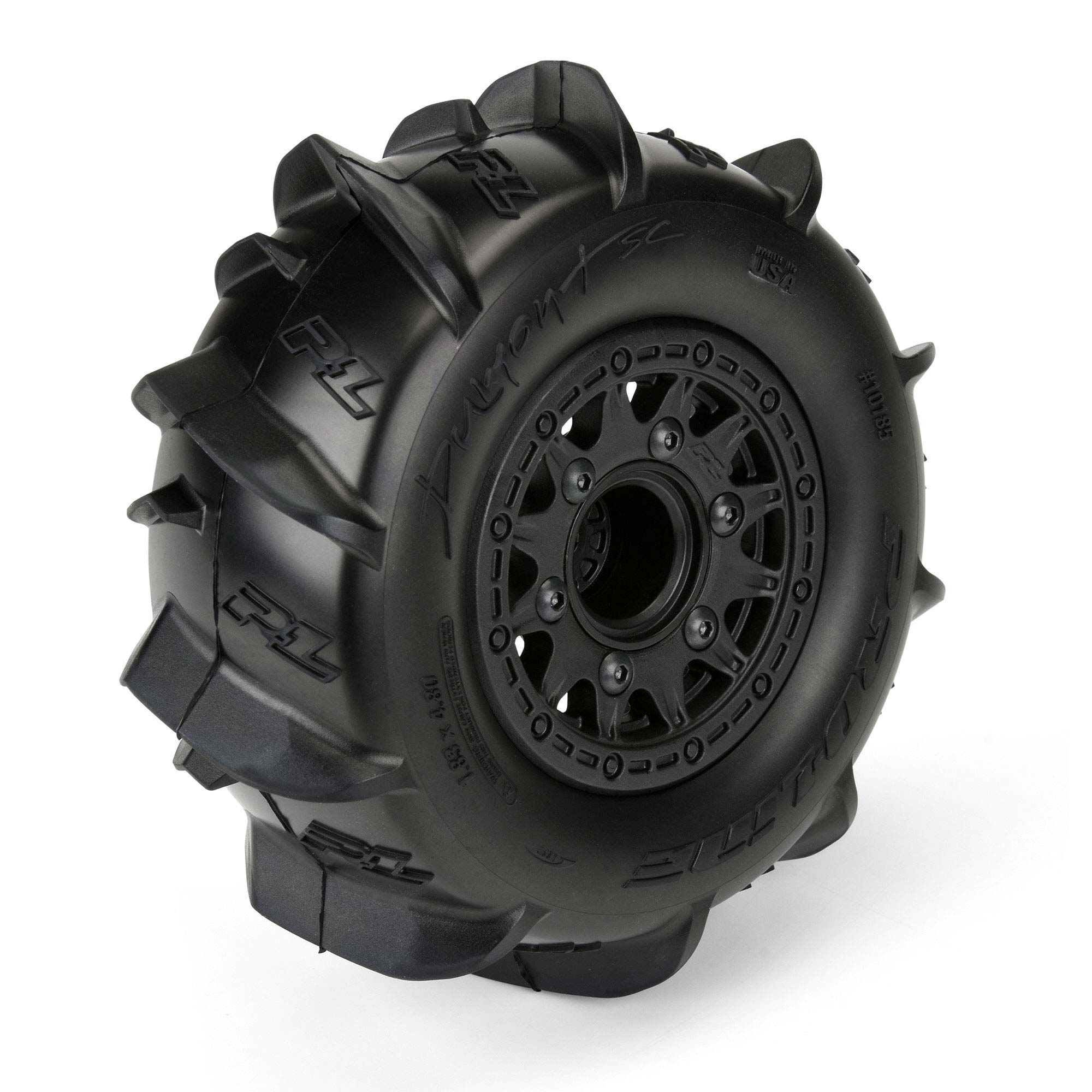 1/10 Dumont Front/Rear 2.2"/3.0" SC Mounted 12mm Black Raid-5
