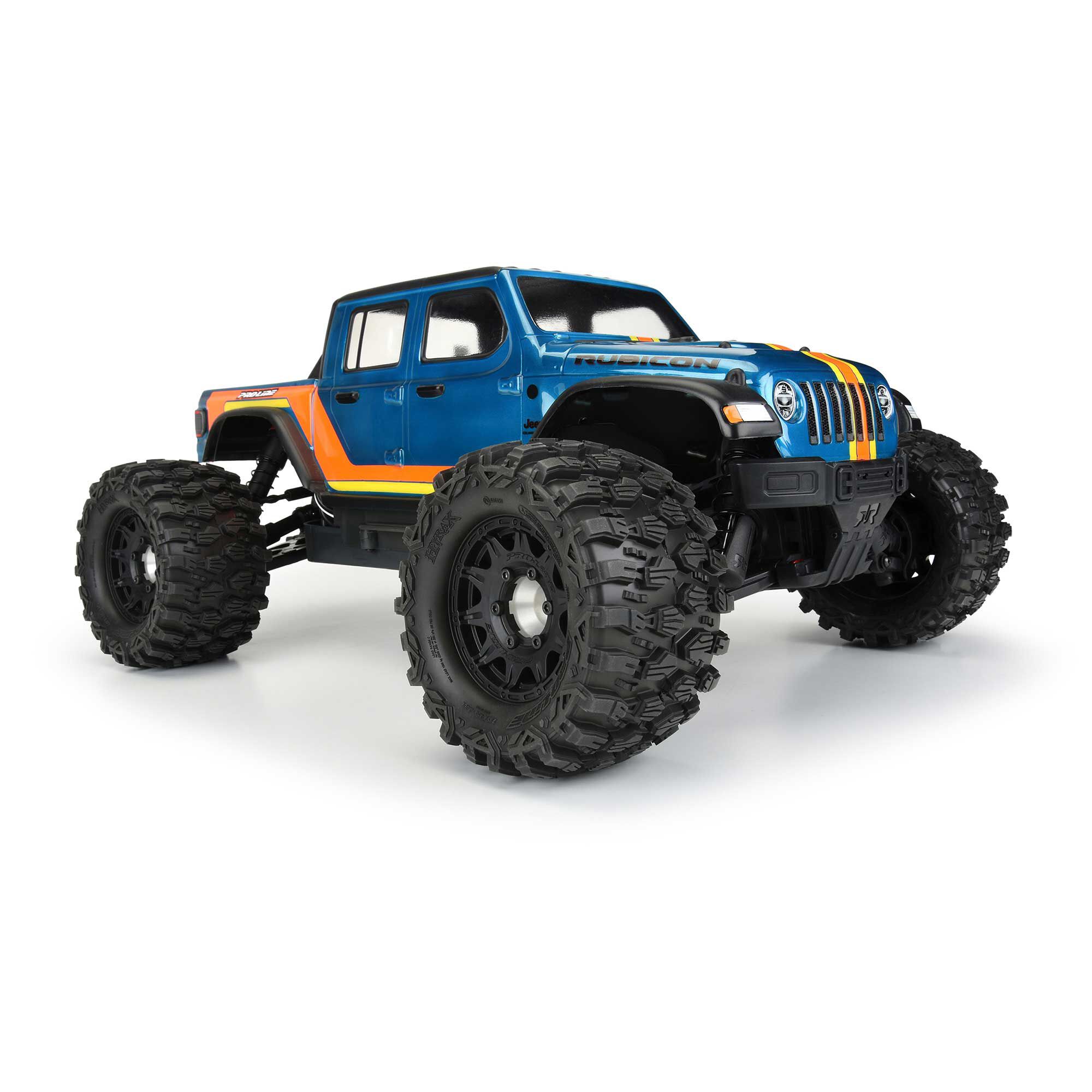 1/10 Hyrax Front/Rear 2.8" MT Tires Mounted 12mm Blk Raid (2-6
