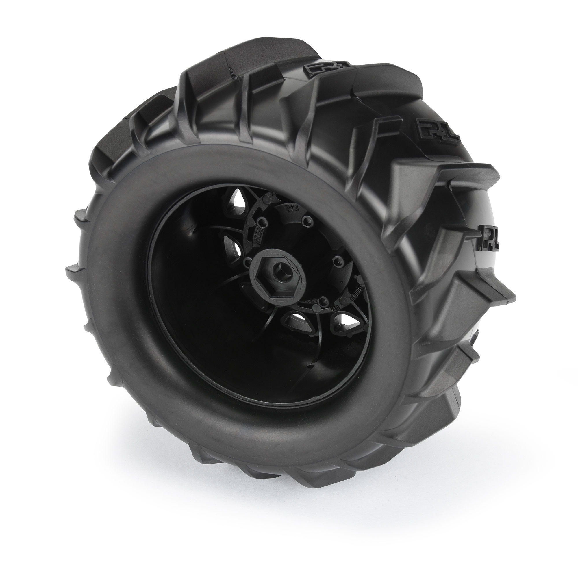 1/10 Dumont Front/Rear 2.8" MT Tires Mounted 12mm Blk Raid (-4