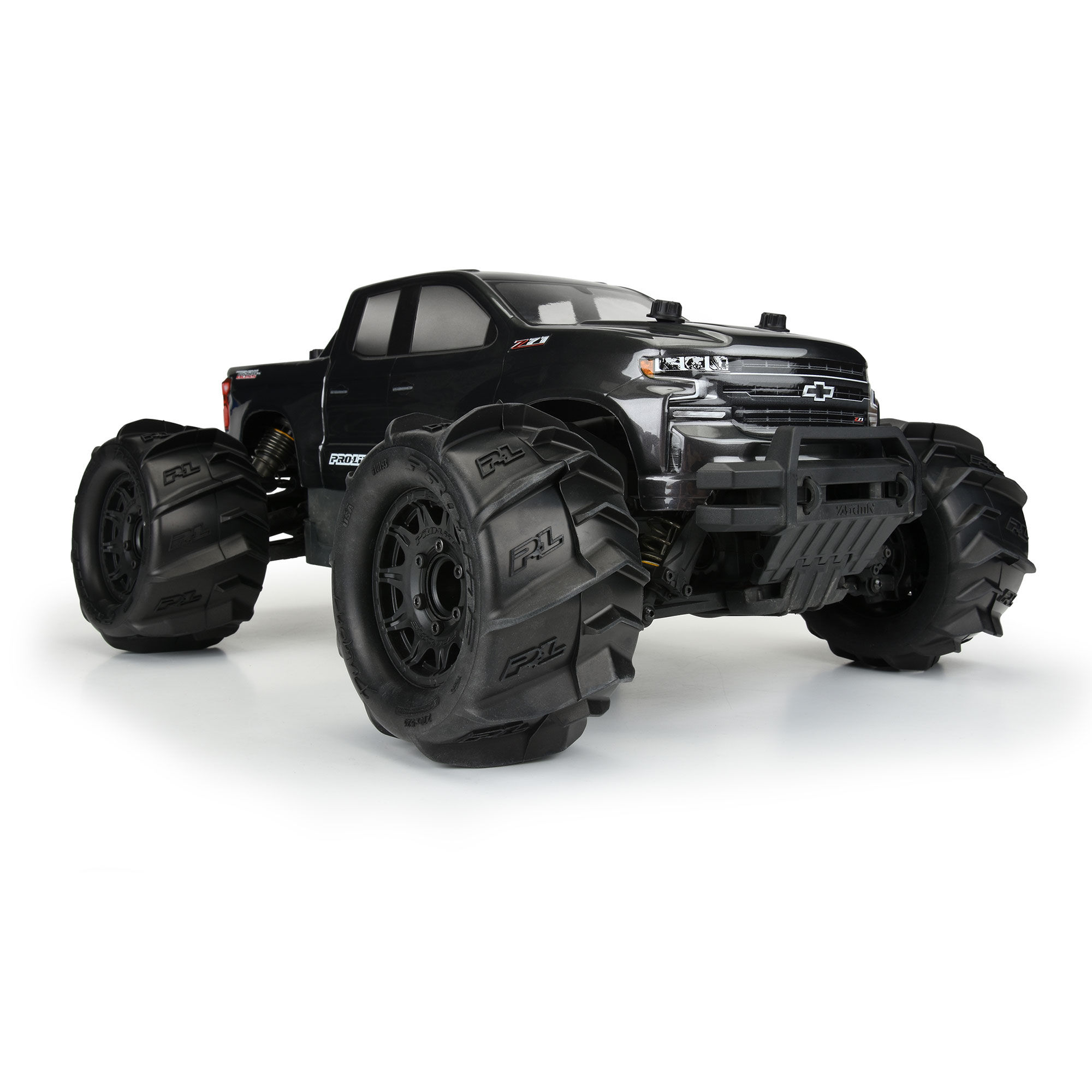 1/10 Dumont Front/Rear 2.8" MT Tires Mounted 12mm Blk Raid (-6