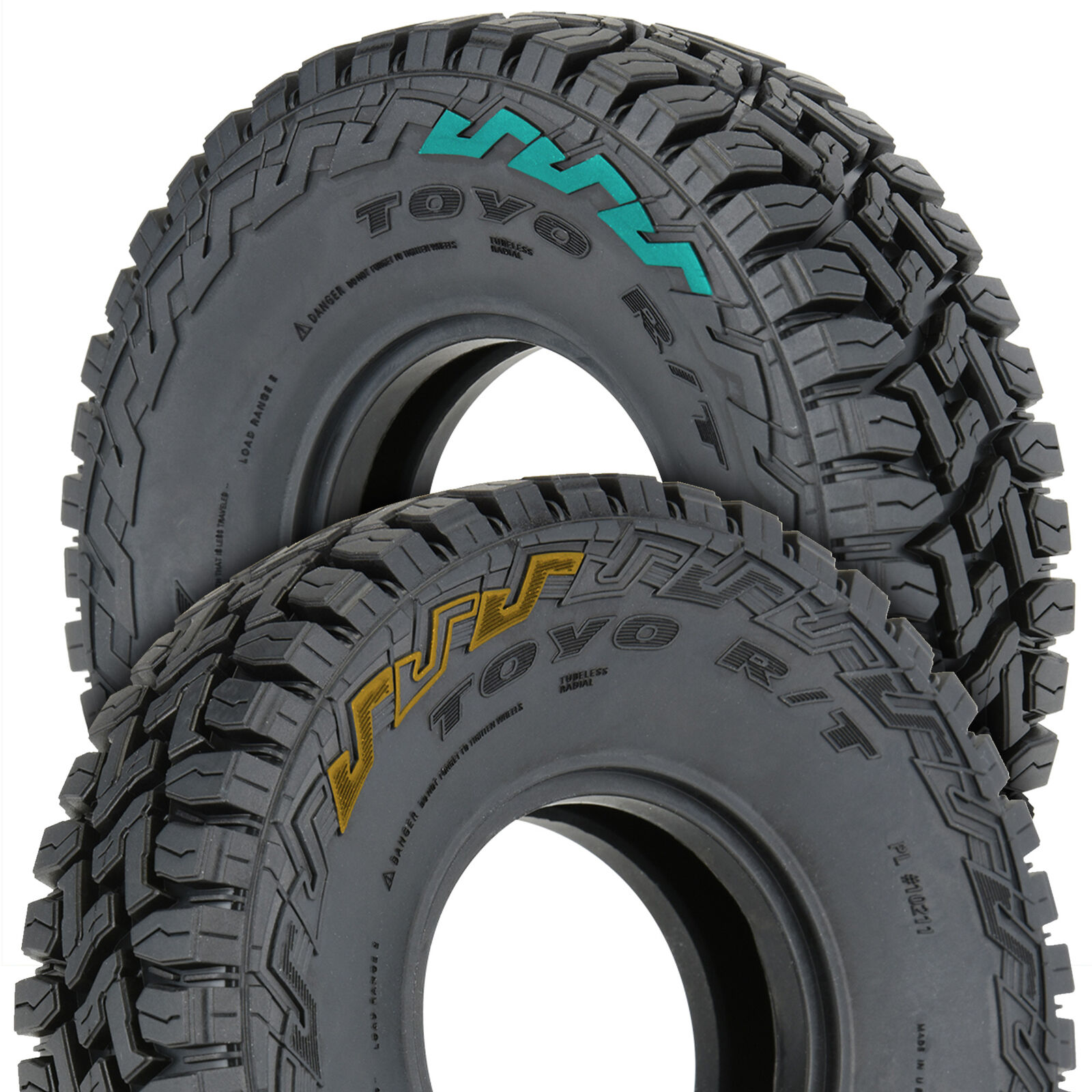 1/10 Toyo Open Country R/T G8 F/R 1.9" Rock Crawling Tires (-6
