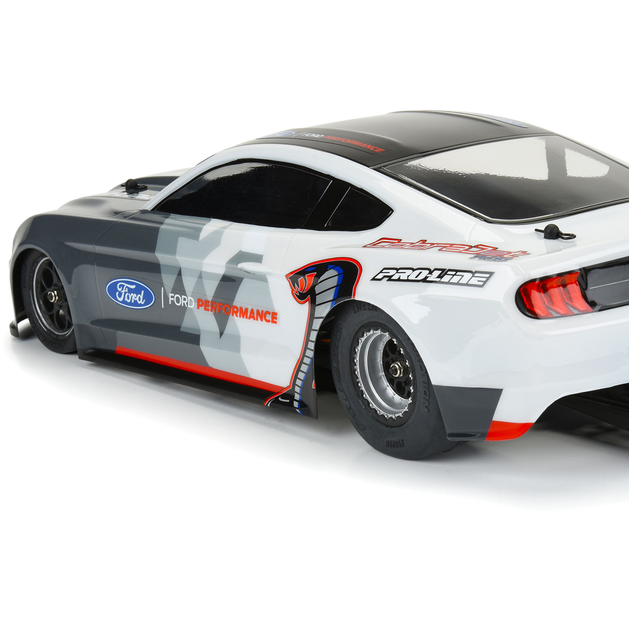 1/16 Reaction Rear Tires MTD 8mm Black/Silver (2): Losi Mini-6
