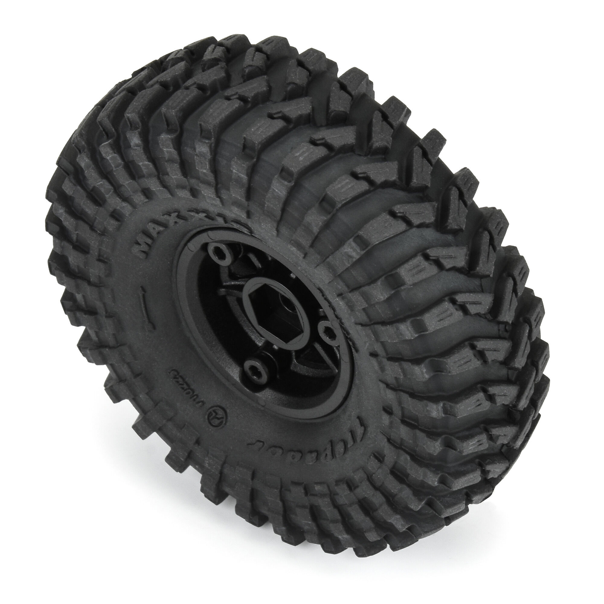 1/24 Maxxis Trepador F/R 1.0" Tires MTD 7mm Black Holcomb (4-4