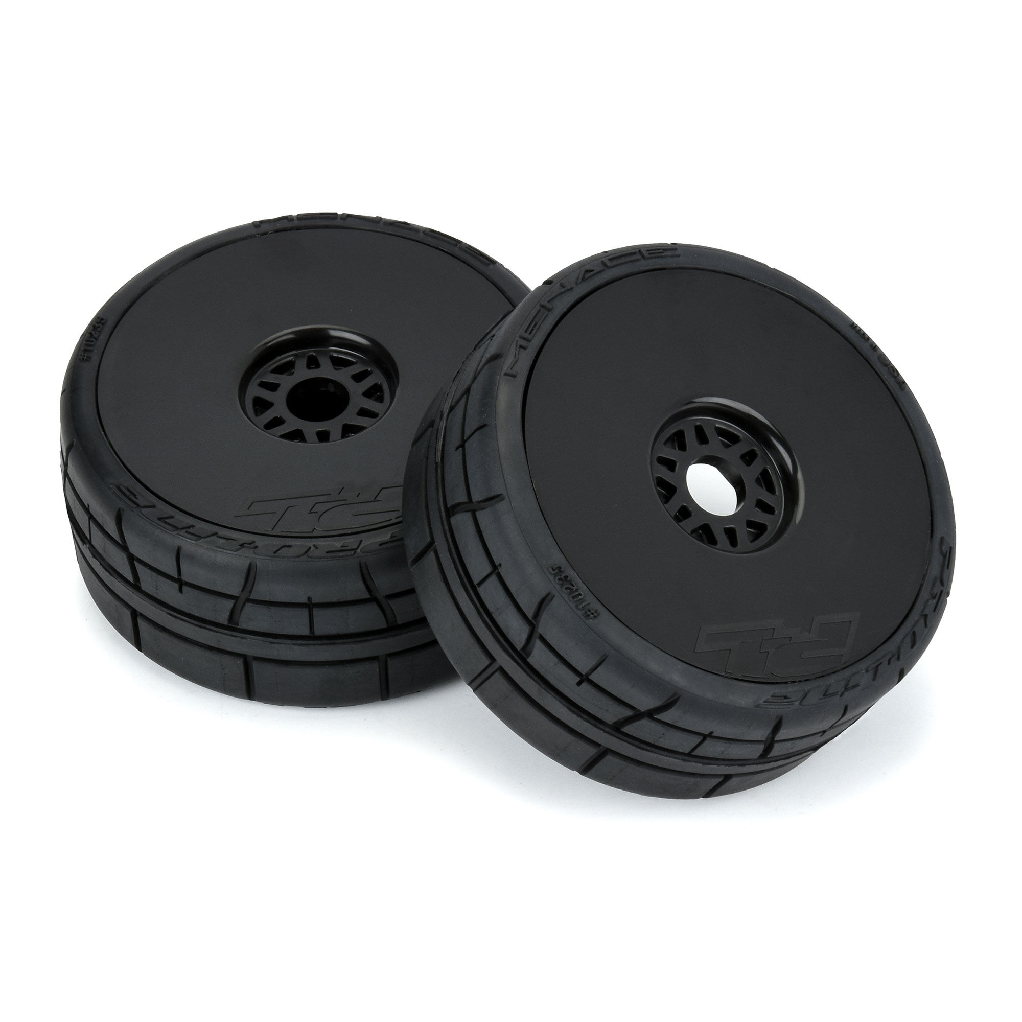 1/8 Menace HP BELTED Speed Run F/R Tires Mounted 17mm Black-4