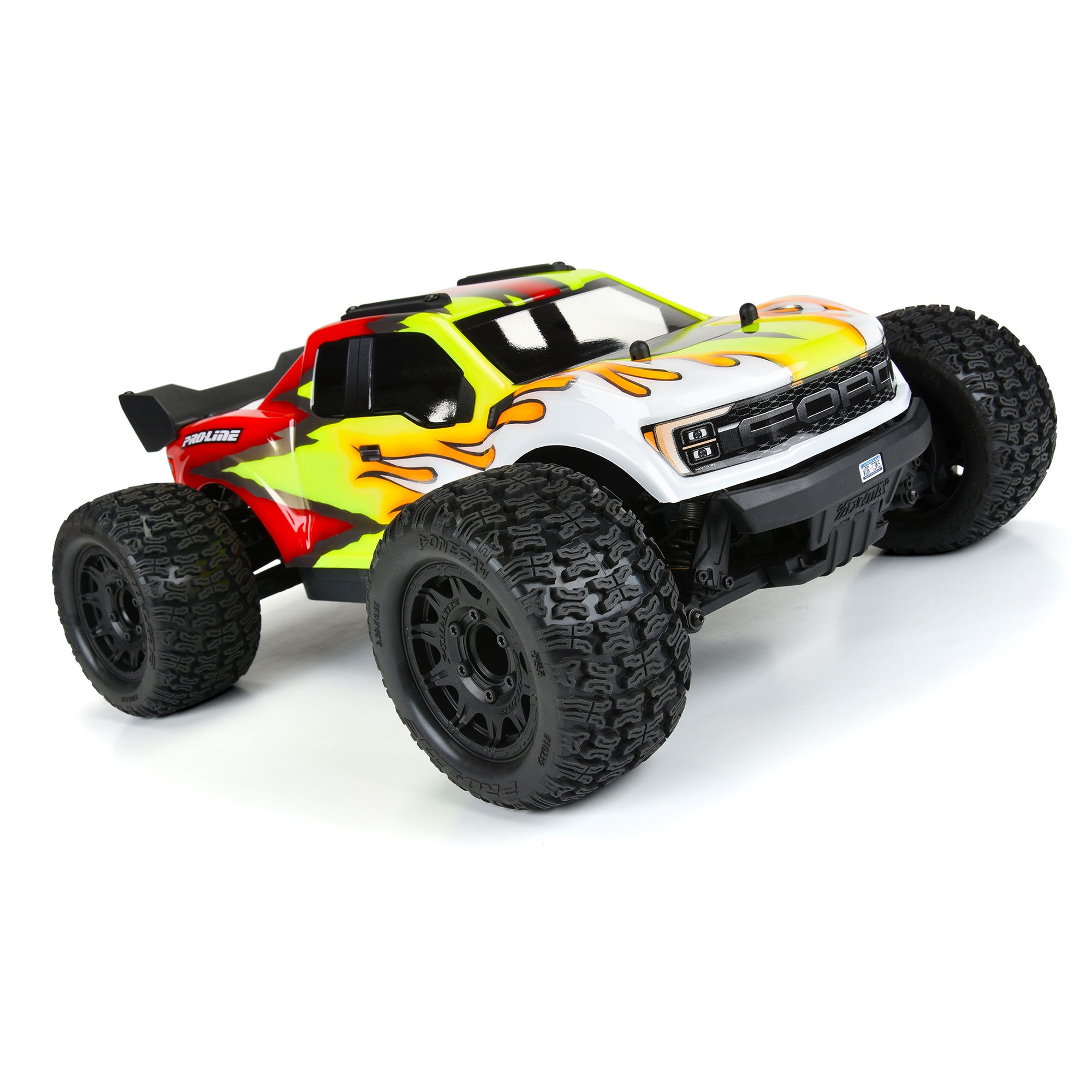 1/10 Bonesaw F/R 2.8" MT Tires Mounted 12mm/14mm Black Raid-4