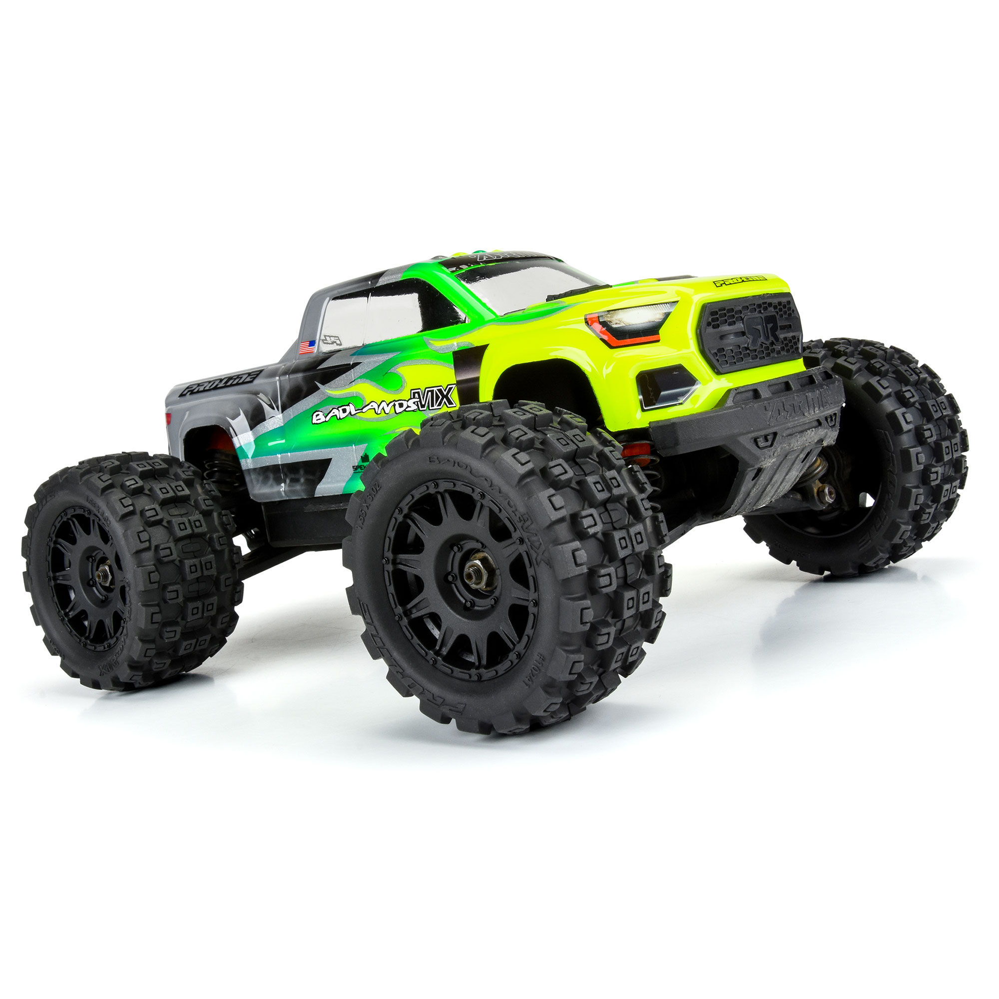 Badlands MX 1.85" All-Terrain Truck Tires (4) Mounted on Rai-6