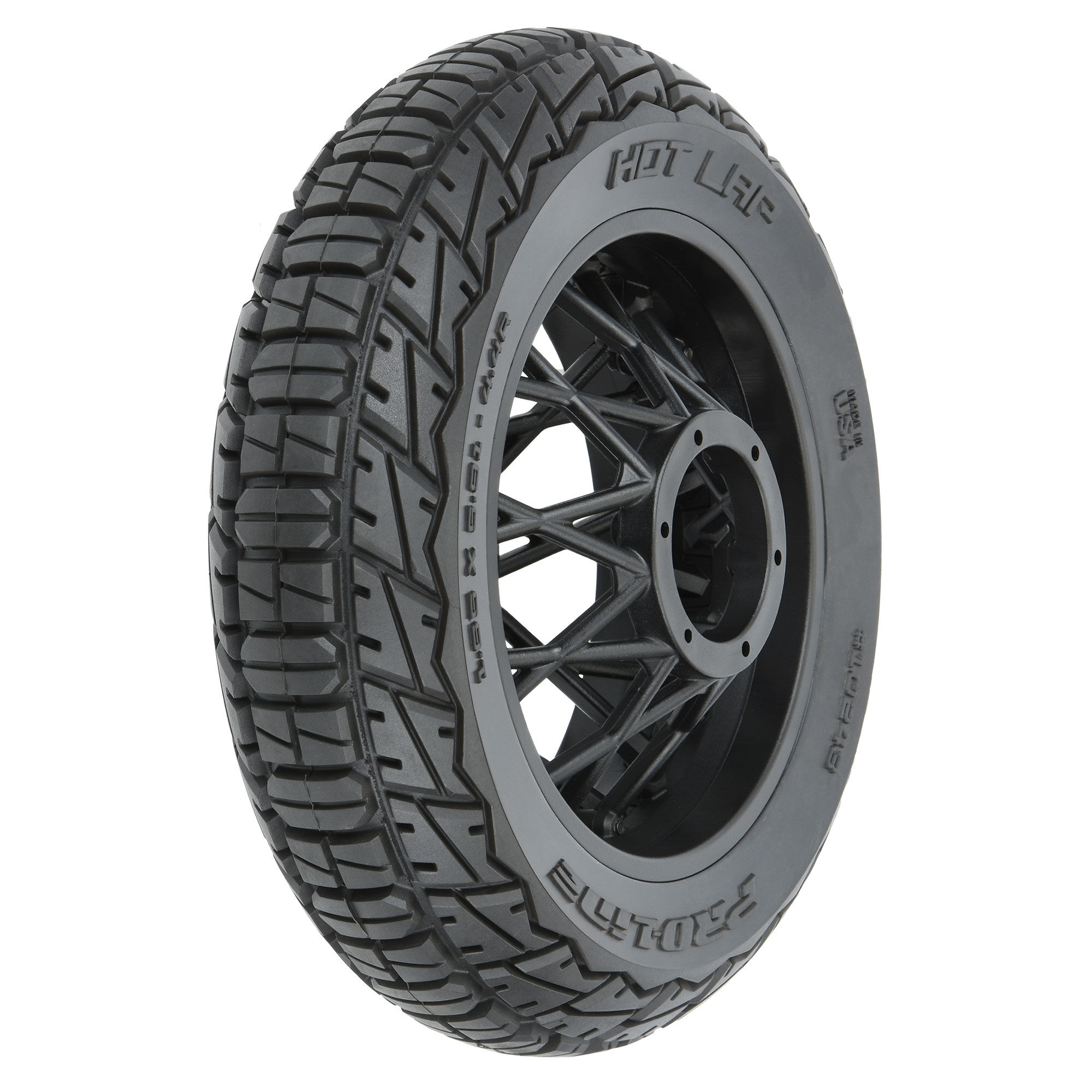 1/4 Hot Lap MX S3 Rear Tire MTD Black Supermoto Wheel: Promo
