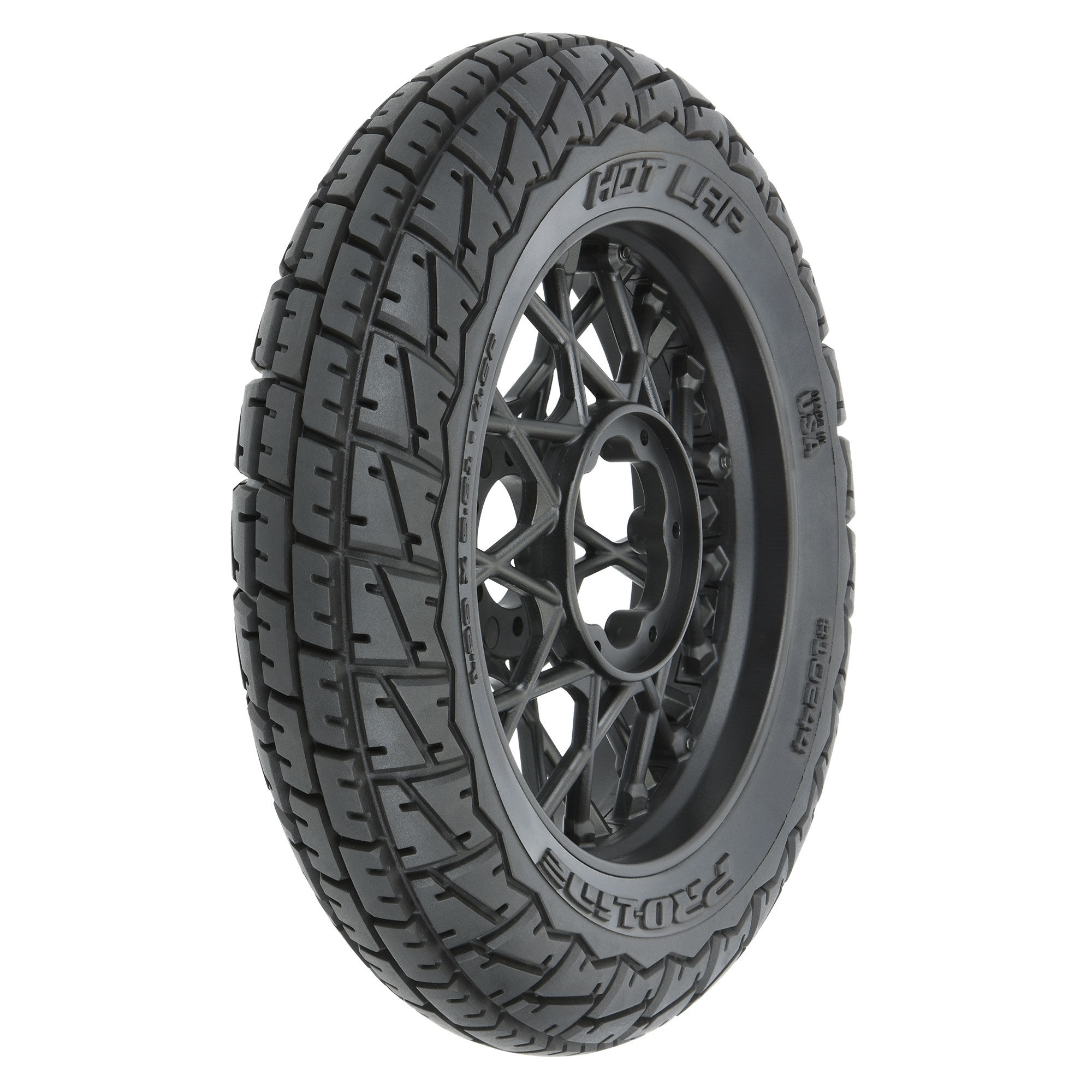 1/4 Hot Lap MX S3 Front Tire MTD Black Supermoto Wheel: Prom