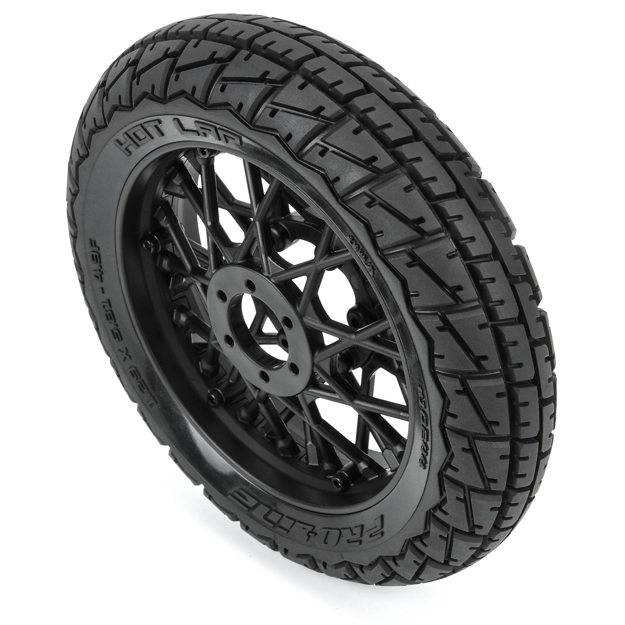 1/4 Hot Lap MX S3 Front Tire MTD Black Supermoto Wheel: Prom-3
