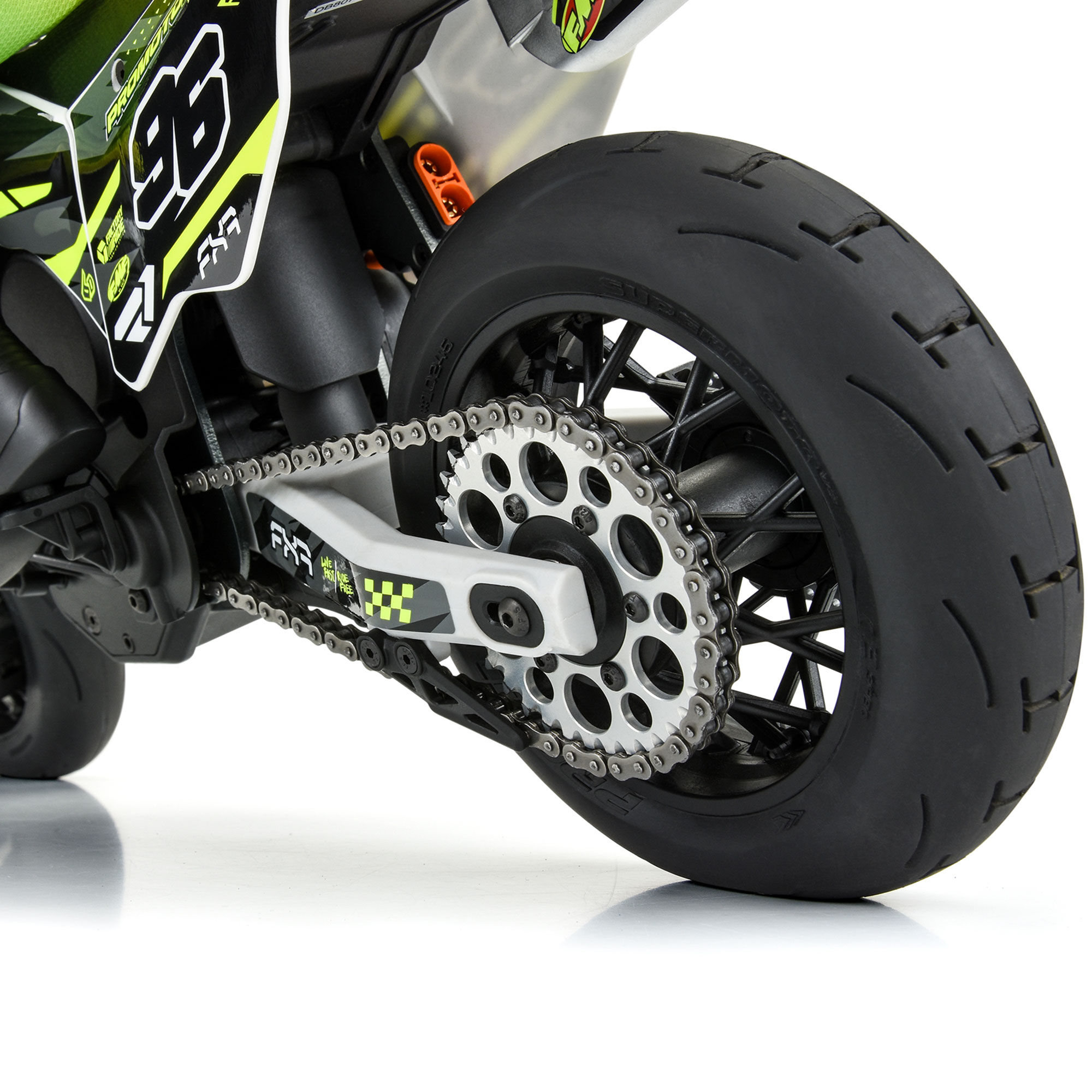 1/4 Supermoto 2.0 S3 Rear Tire MTD Black Supermoto Wheel: MX-4